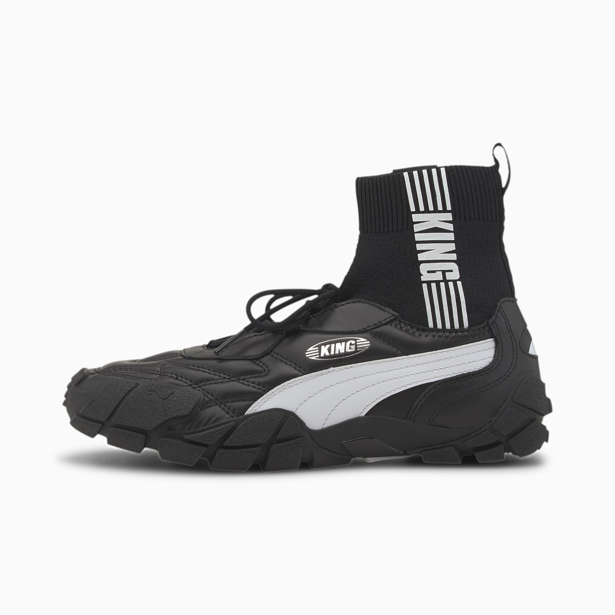 puma black running shoes