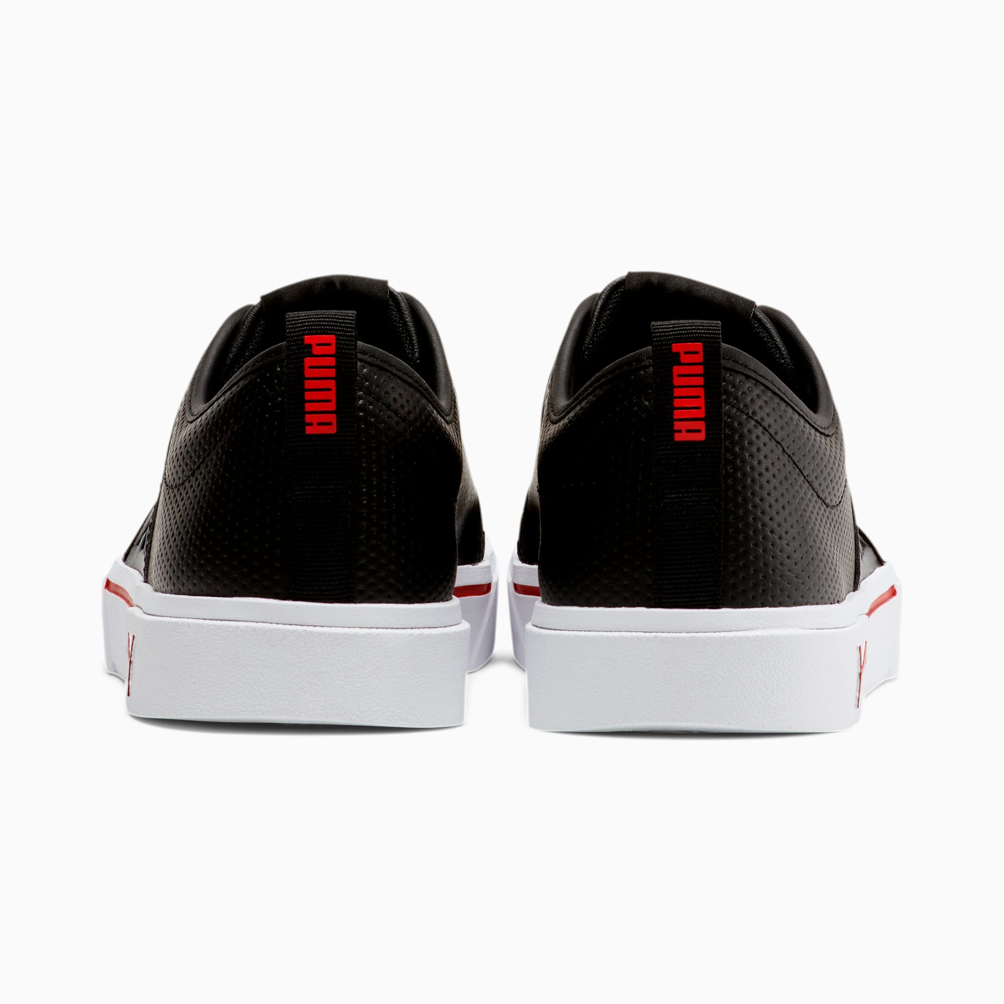 puma el rey perforated leather slip on shoes