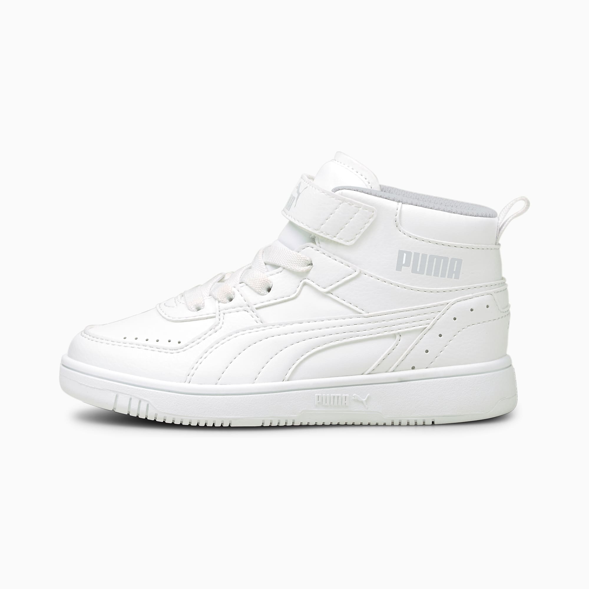 Kids white puma trainers 2025