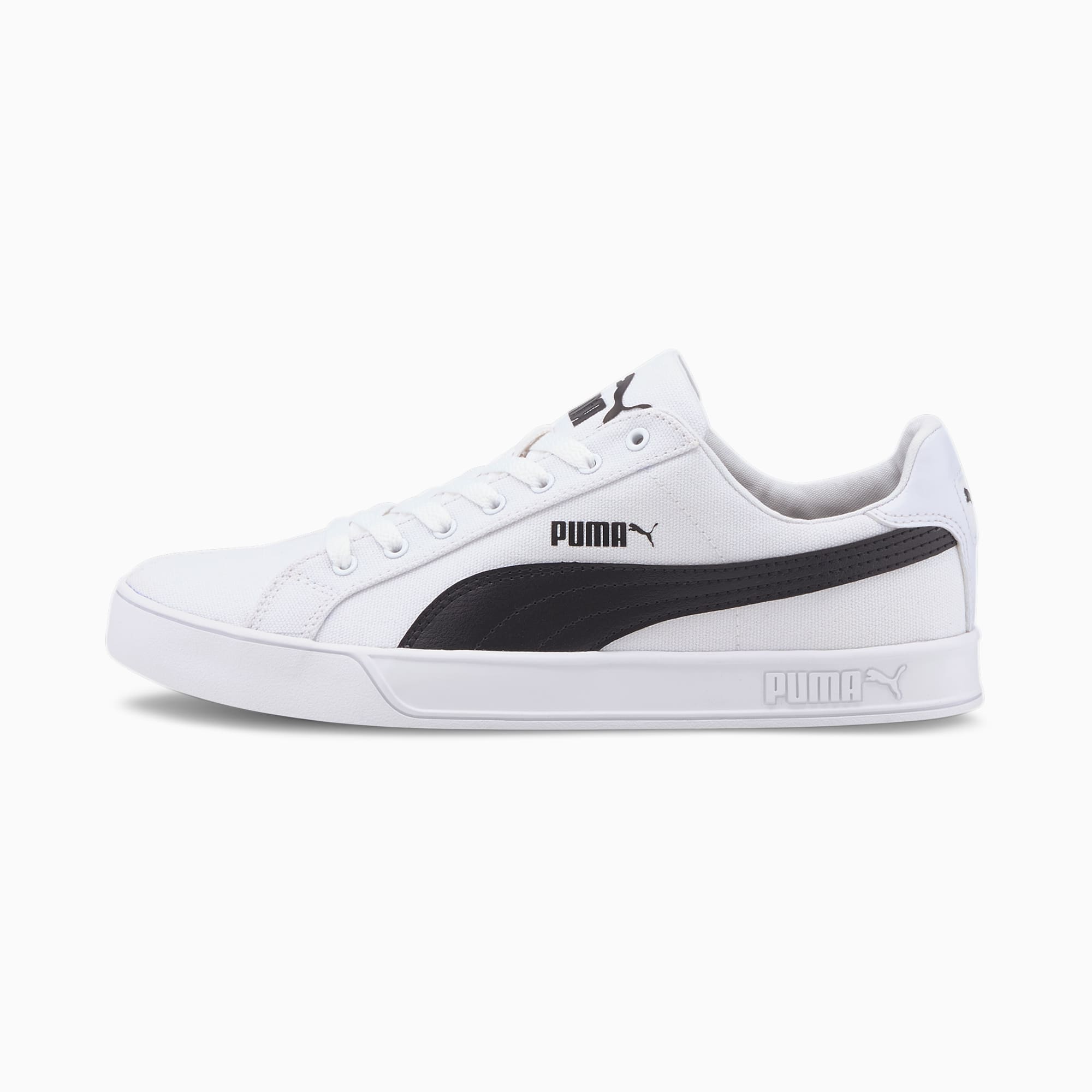 puma white canvas shoes