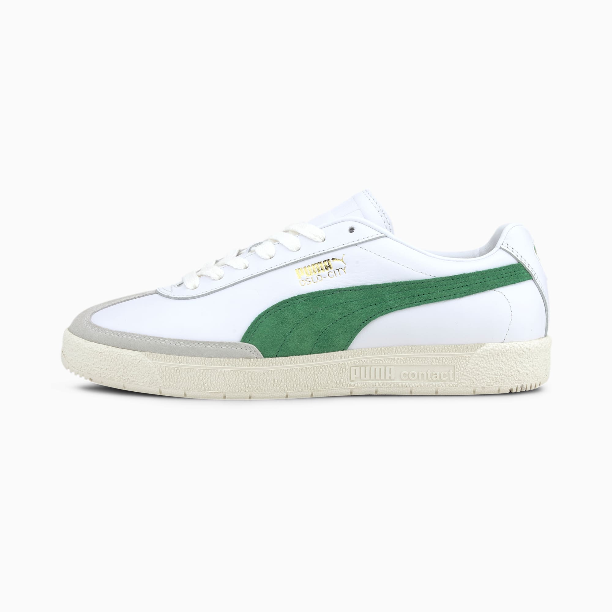 puma white and green