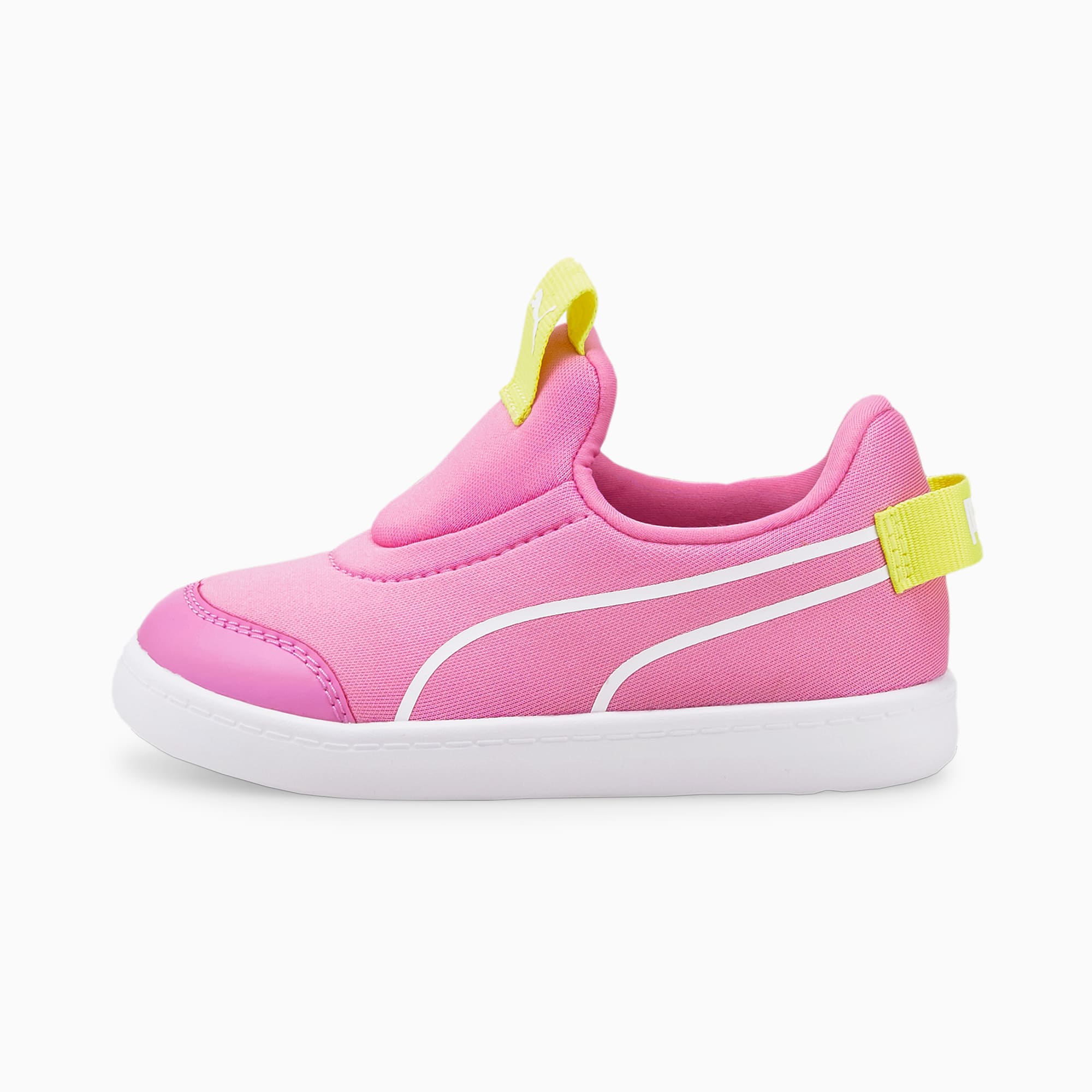 Courtflex v2 Slip-On Babies' Trainers, Opera Mauve-Puma White, large-SEA