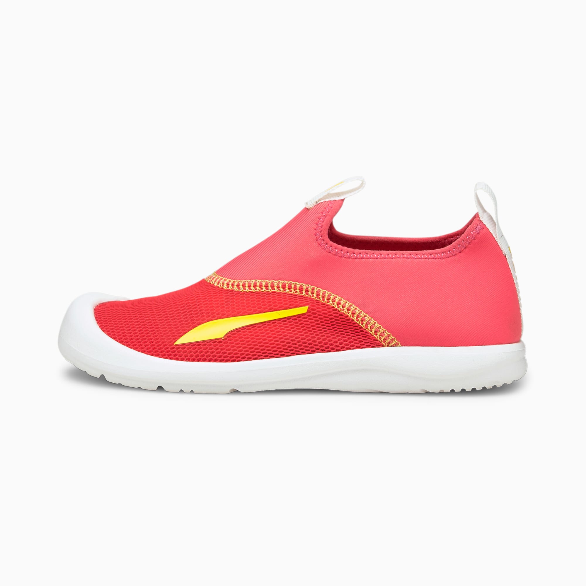 Aquacat Shield Kids' Sandals, Sun Kissed Coral-Celandine, large