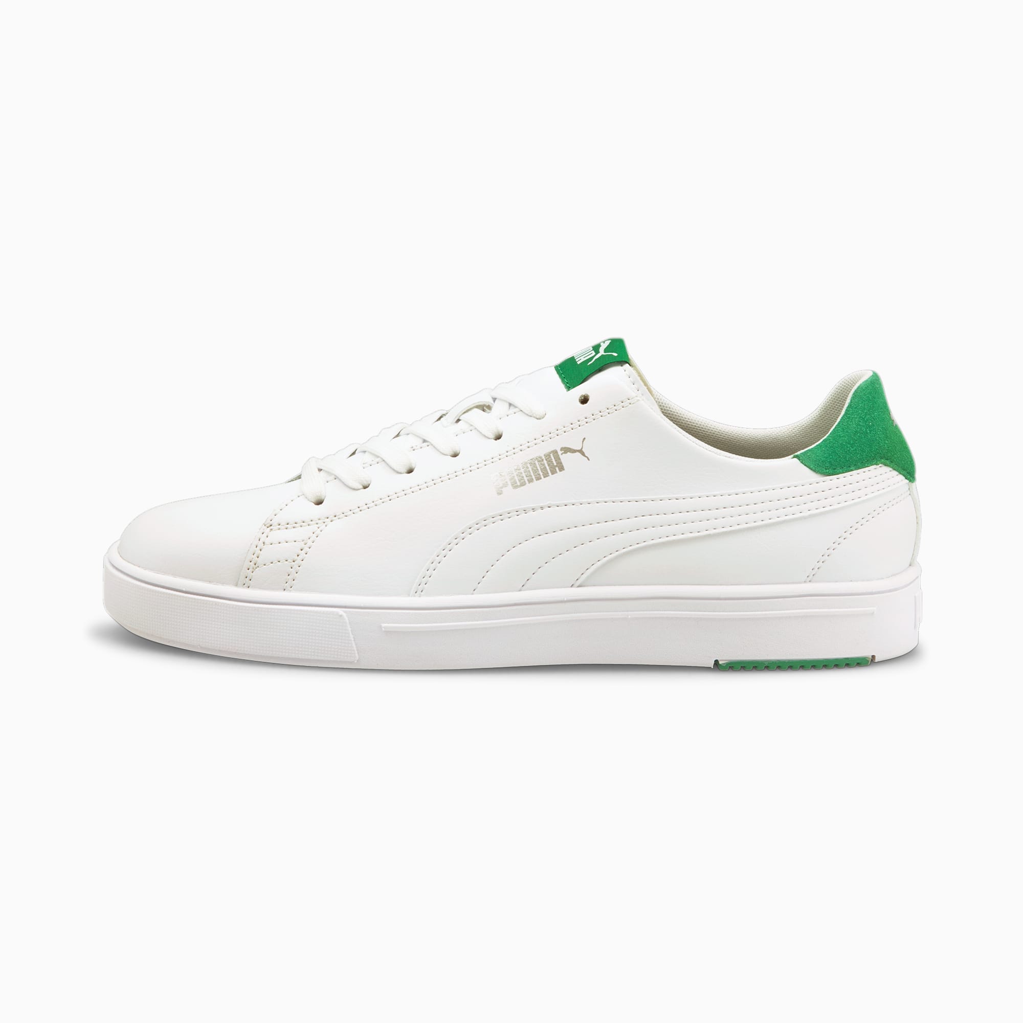 Serve Pro Lite Trainers | Puma White-Puma White-Amazon Green-Puma ...