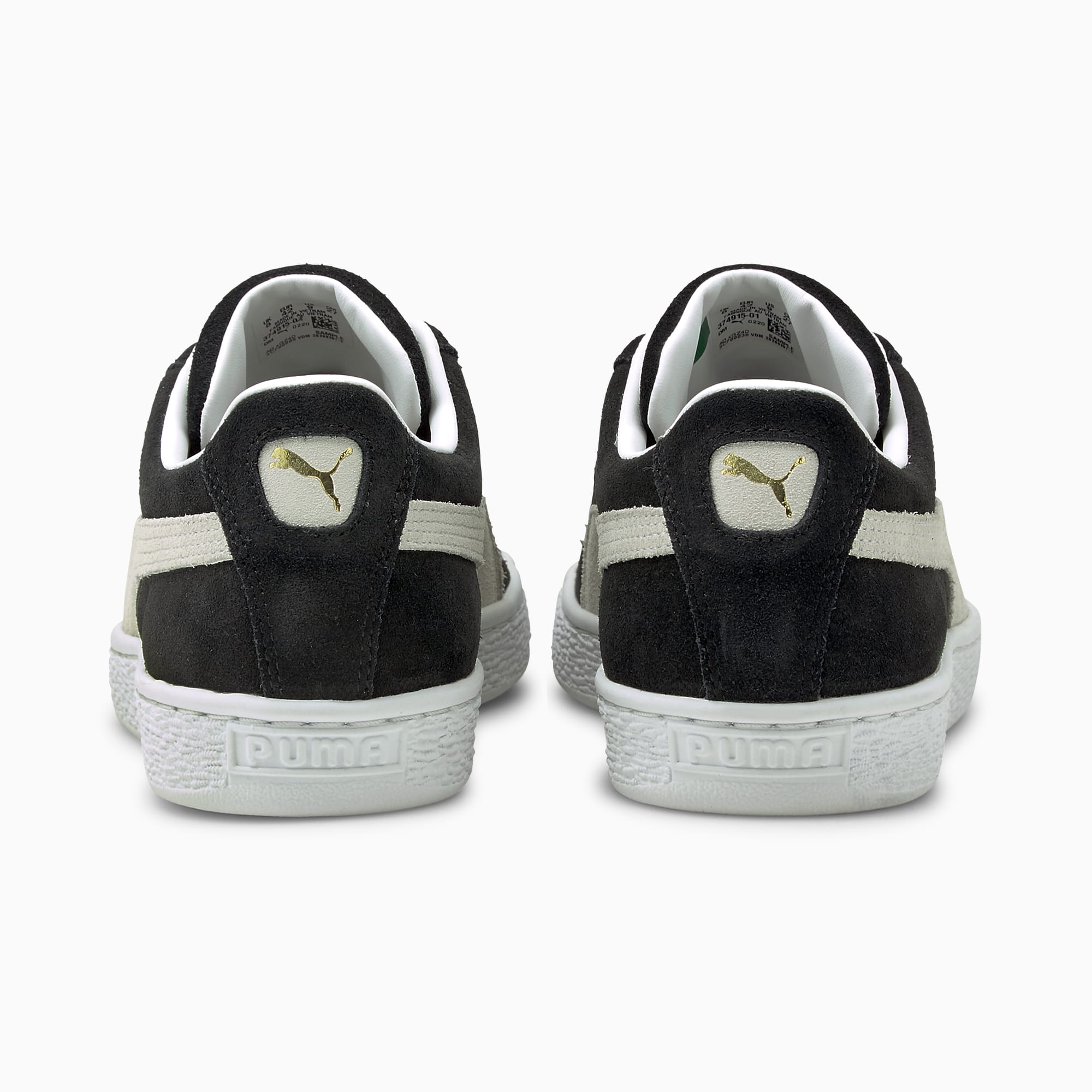 PUMA suede classic xxi trainers in black & white