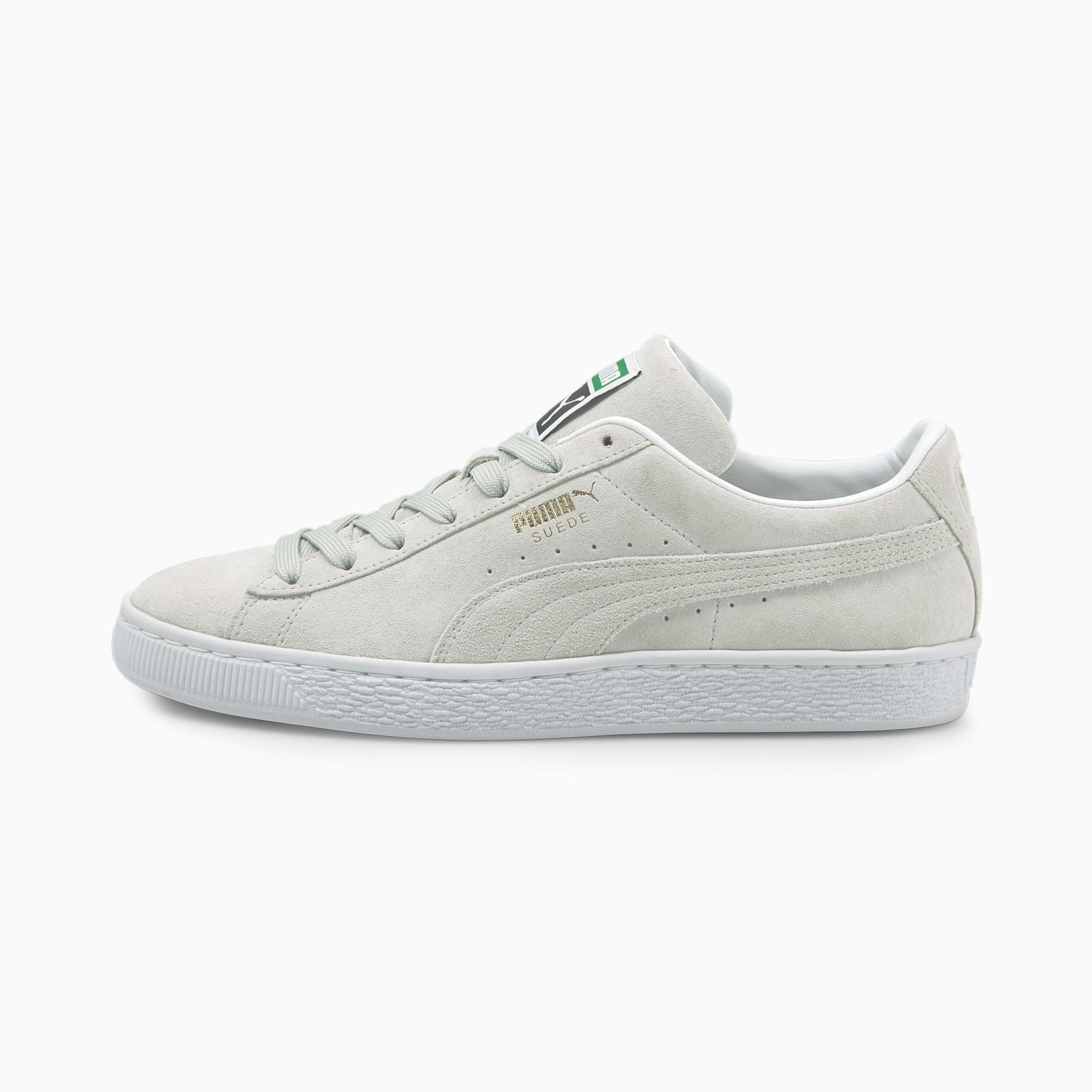 White puma suede classic top