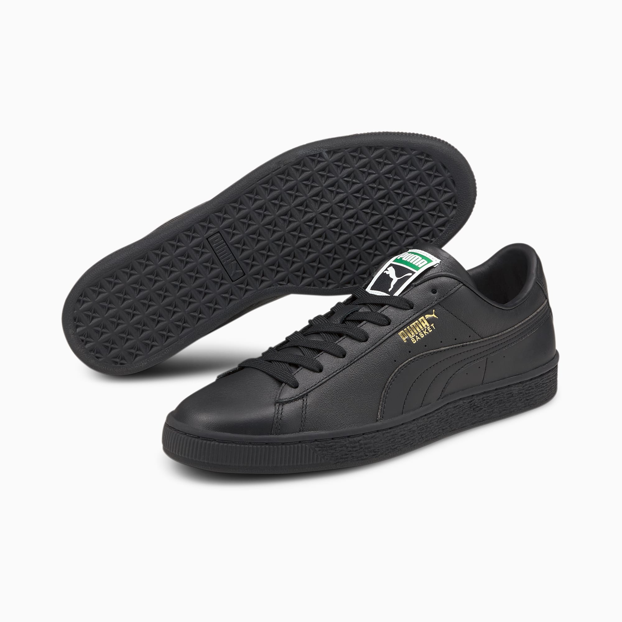 black puma basketball shoes