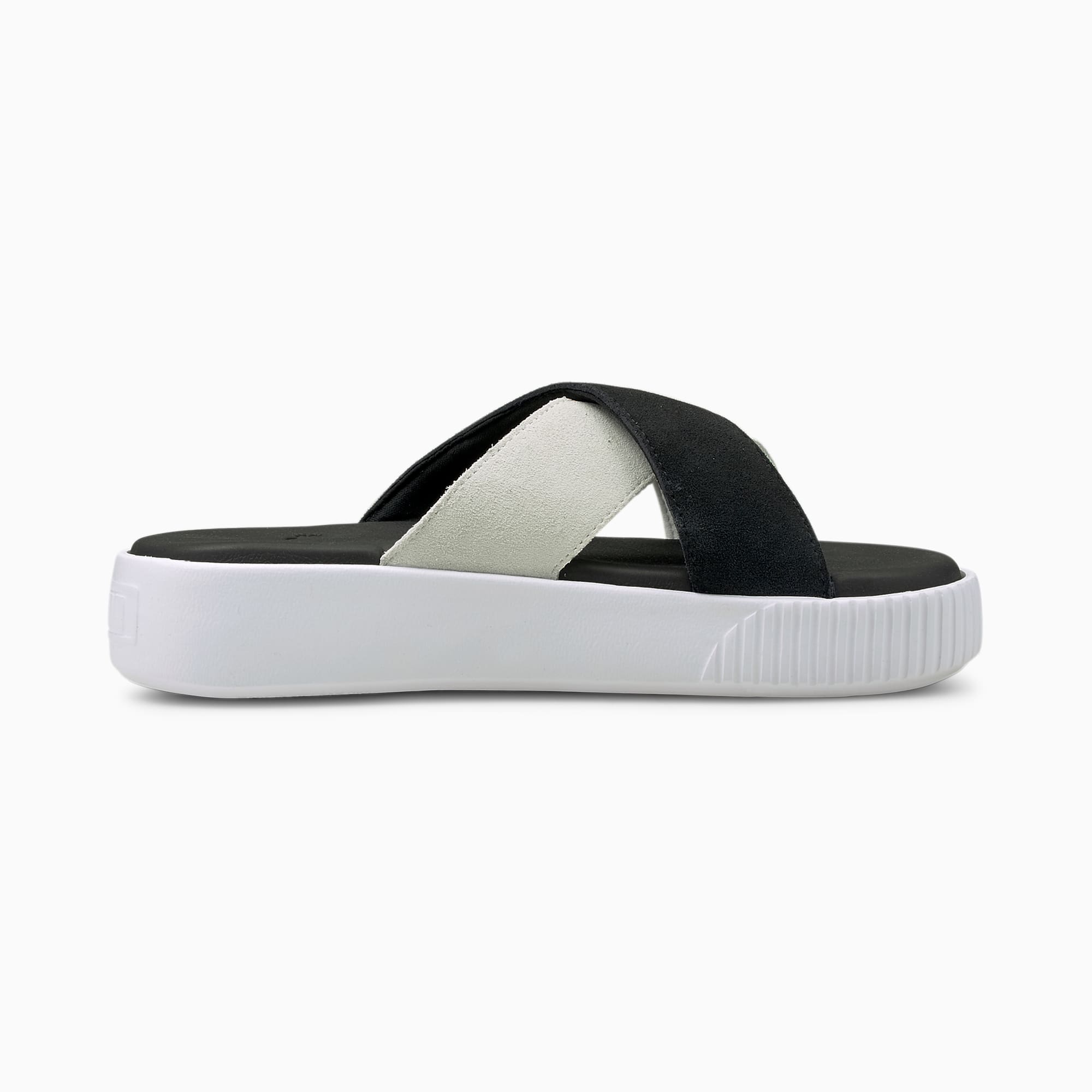 Black puma platform slides outlet