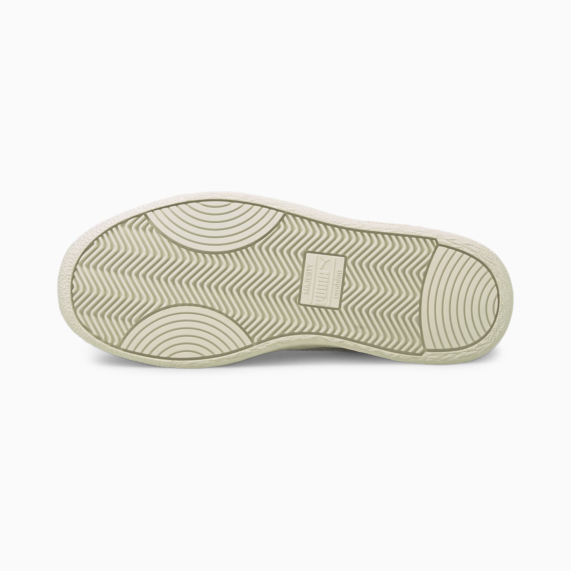 White pumas with shop peanut butter bottom