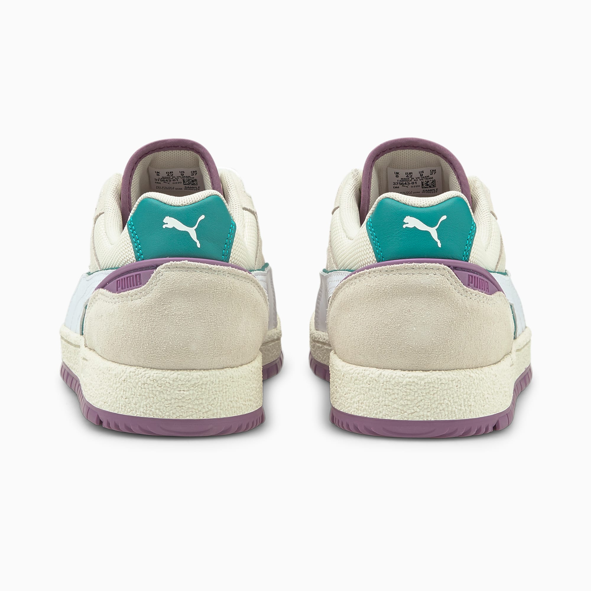 Puma ralph sampson trainers in white and pink on sale