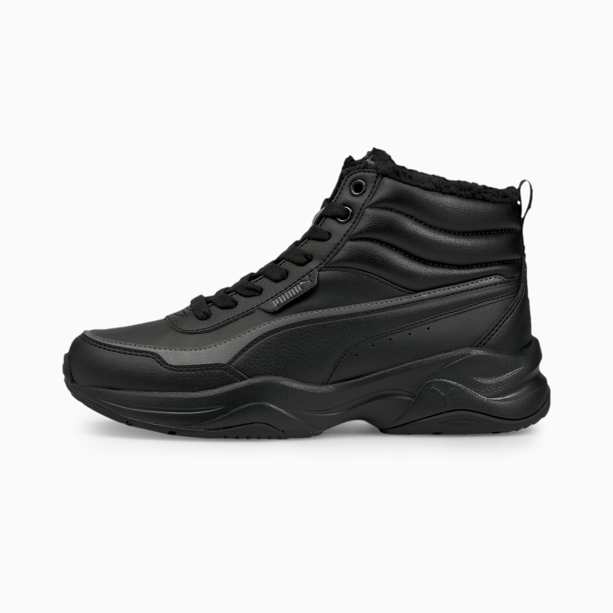 puma cilia chunky trainers black