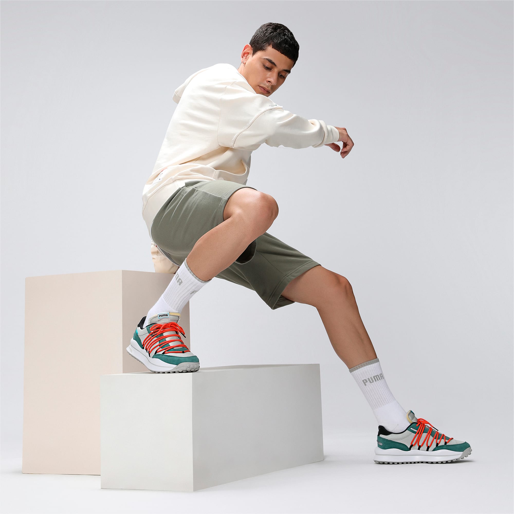 Puma lace rider pop sneaker