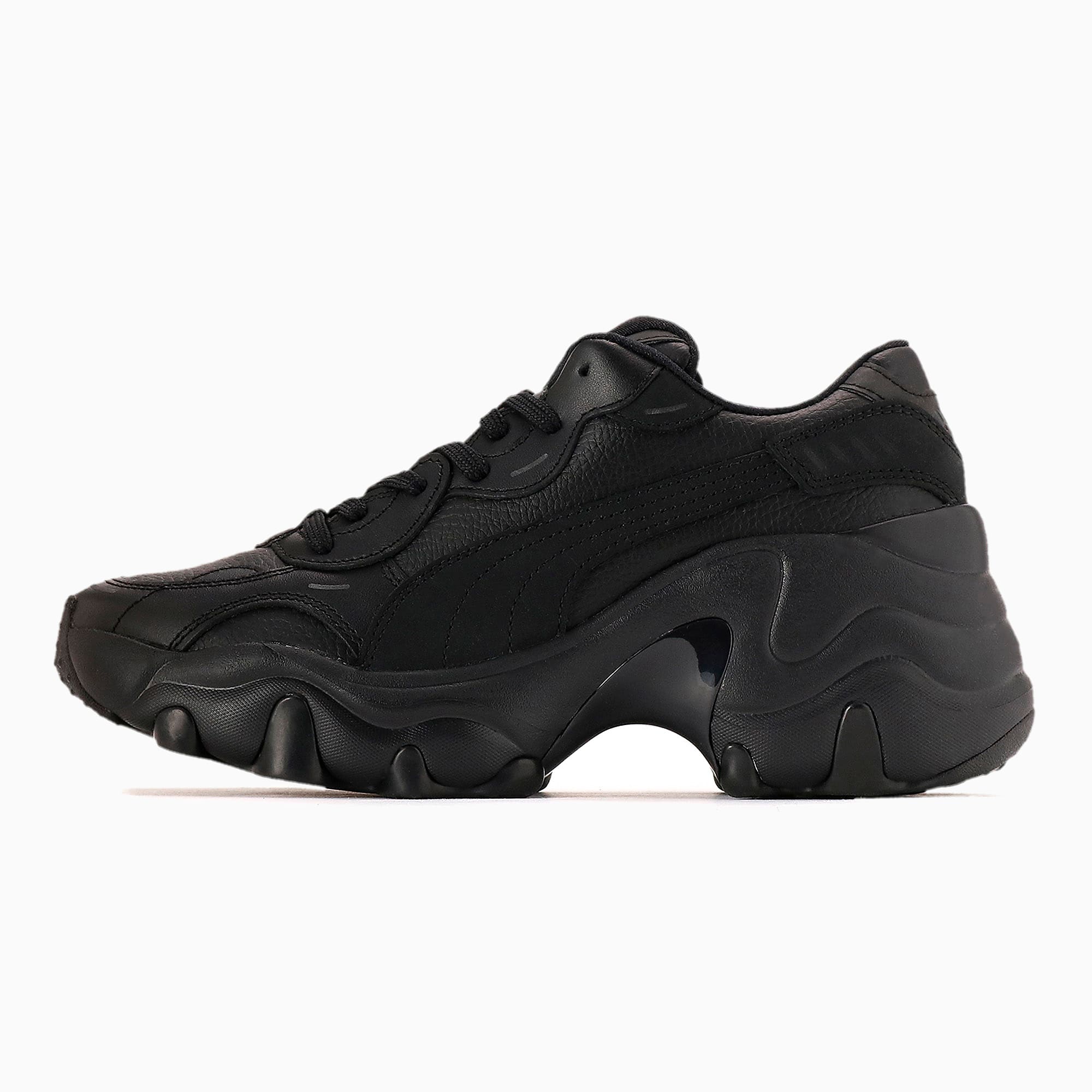 Puma公式 Sly パルサー ウェッジ ウィメンズ スニーカー ローカット ヒール スライ コラボ 帽子 レディース Puma Black プーマ Sly プーマ