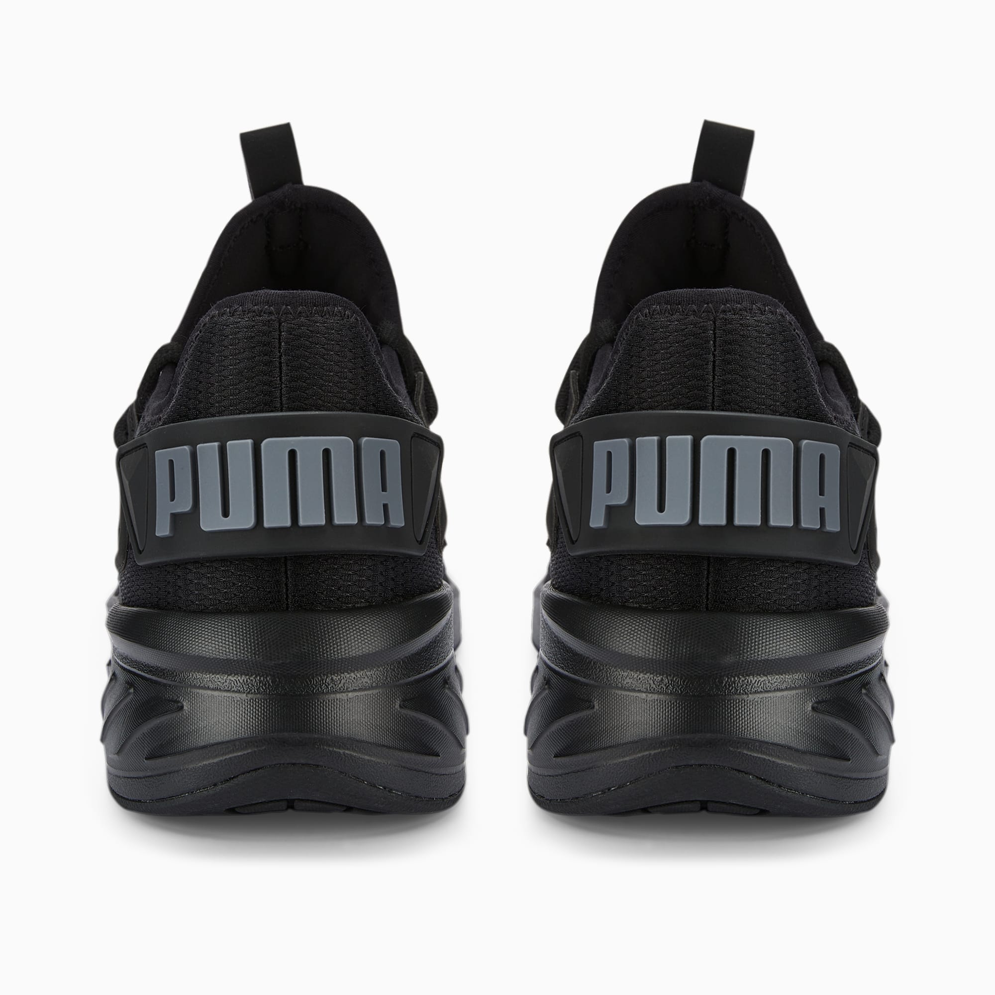Puma full black sports shoes 2025