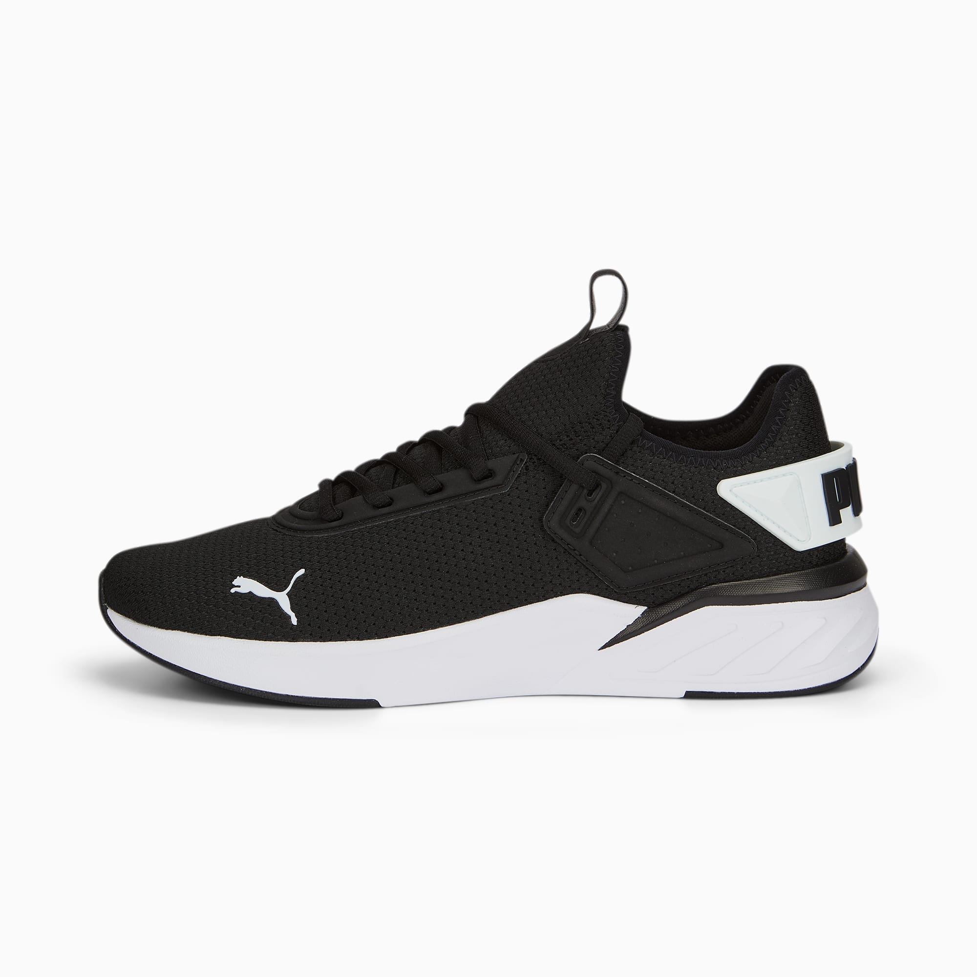 Puma black and white shoes discount