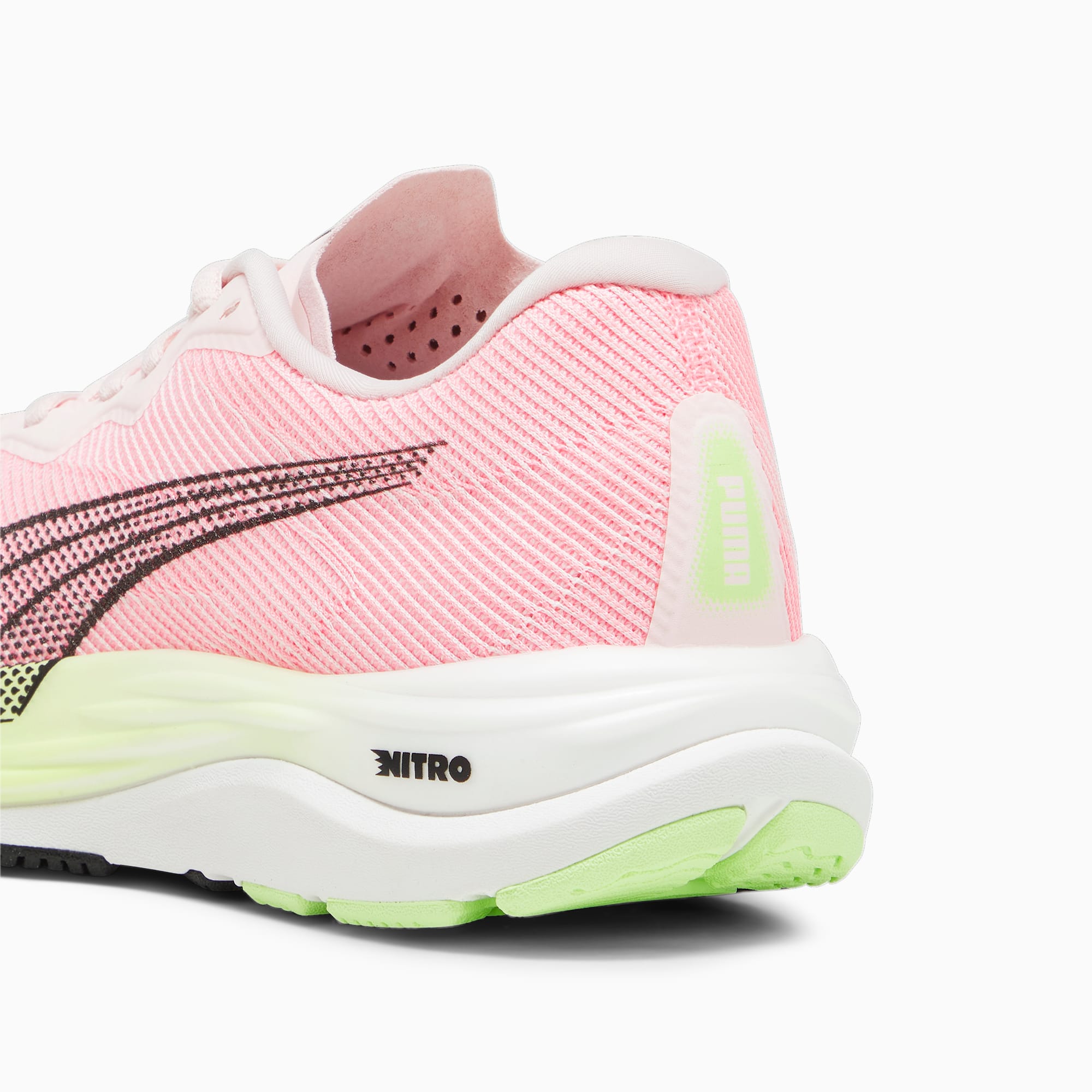 Velocity NITRO 2 Women s Running Shoes Frosty Pink Speed Green