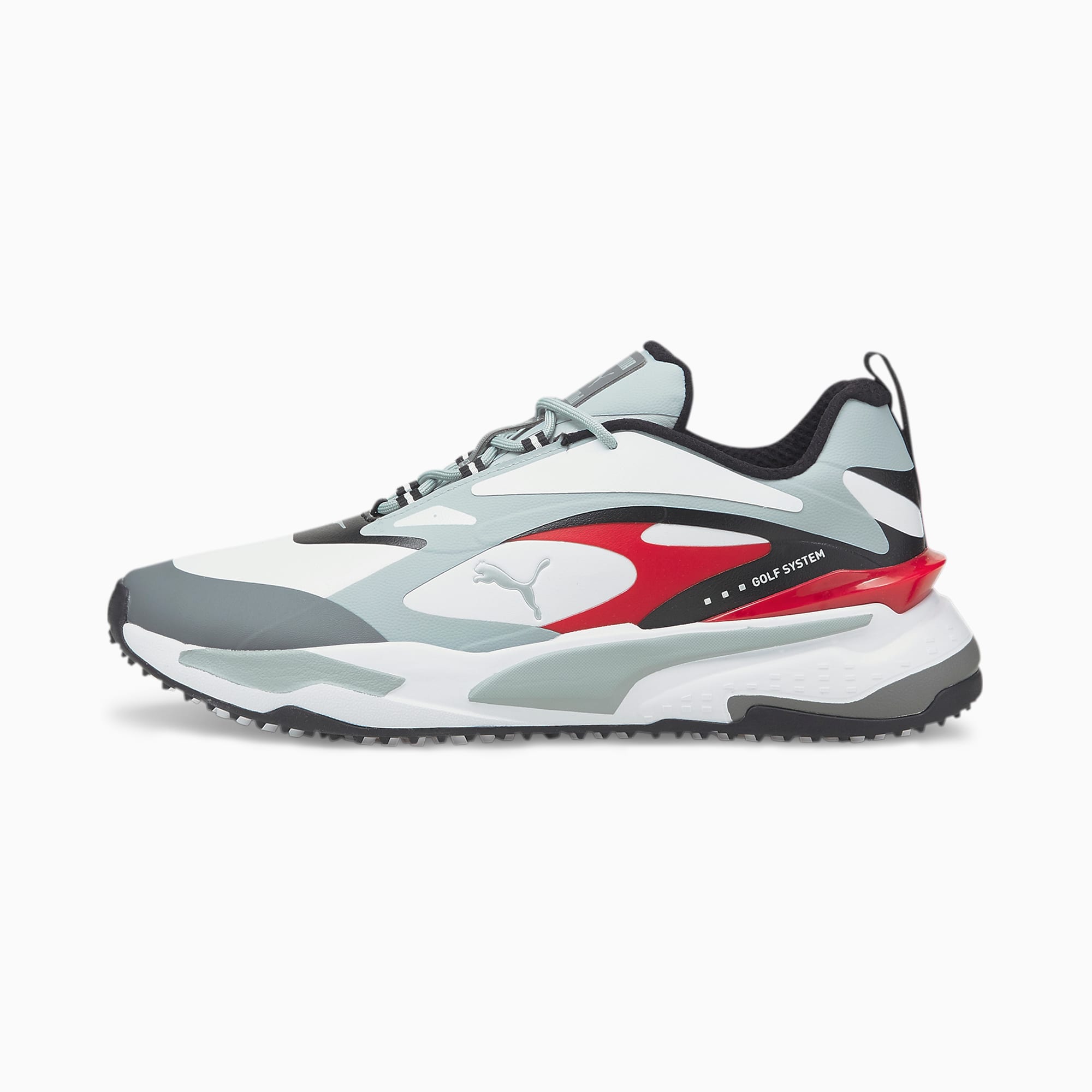 Puma GS Fast Golf Shoes - White/Red Puma GS Fast Golf Shoes - White/Red