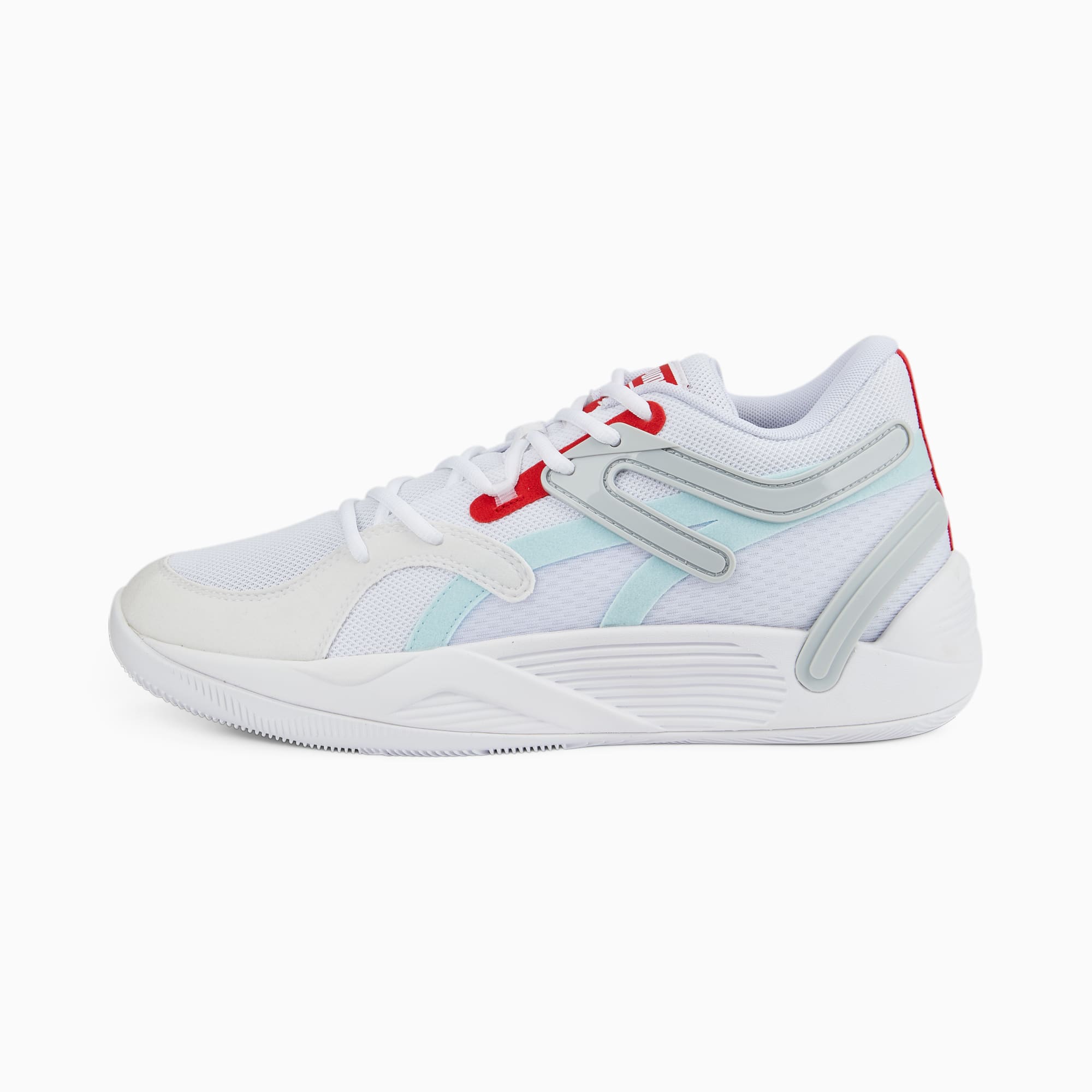 TRC Blaze Court Basketball Shoes Puma White Light Aqua PUMA