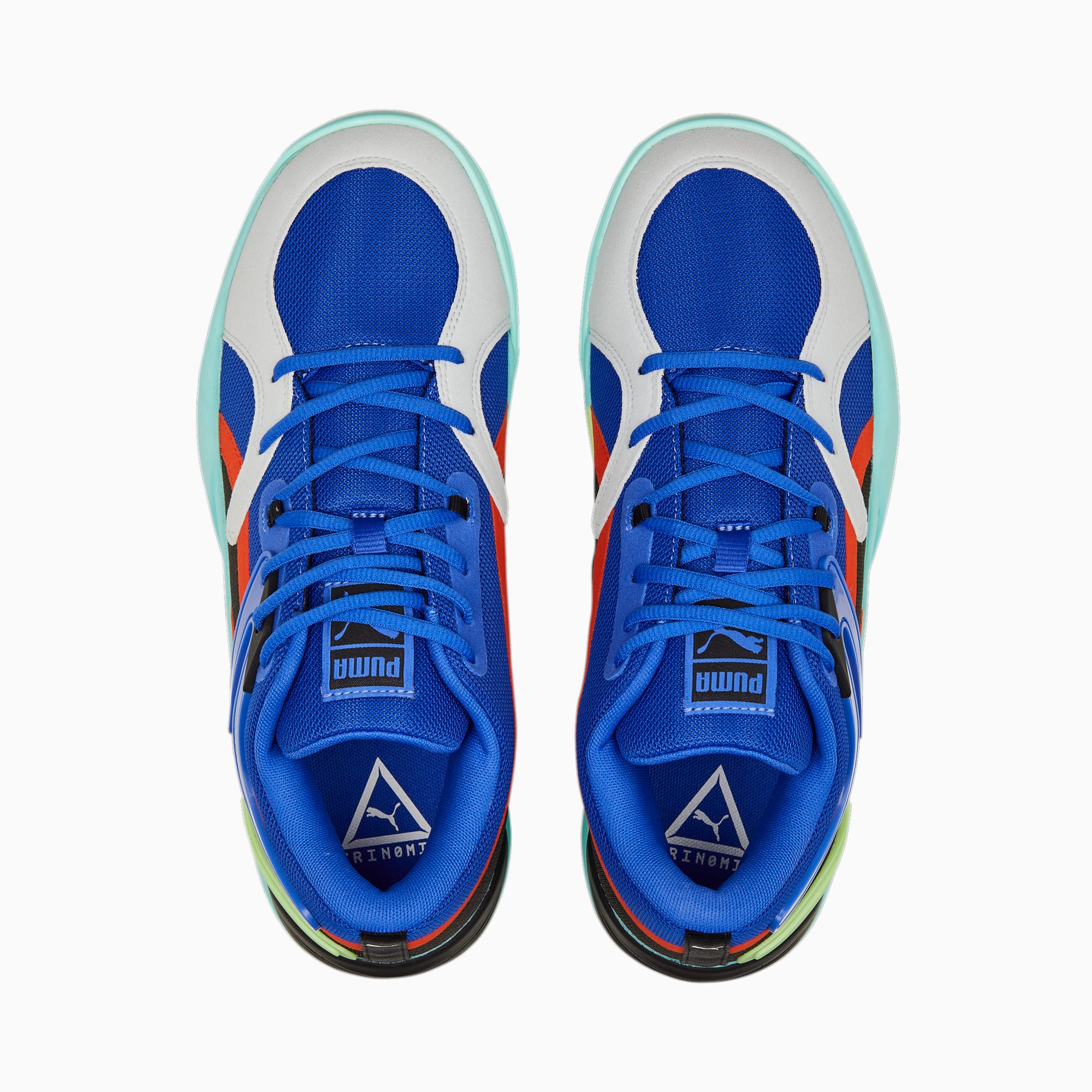 TRC Blaze Court Basketball Shoes Electric Peppermint Royal
