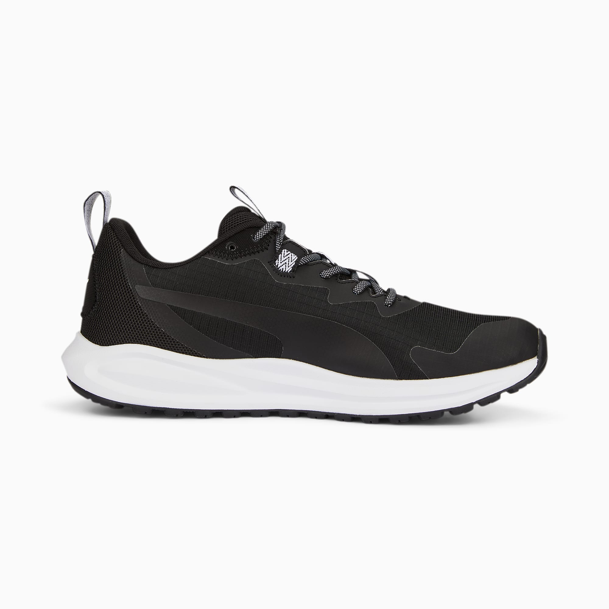Puma platform trace trainers on sale in black with gum sole