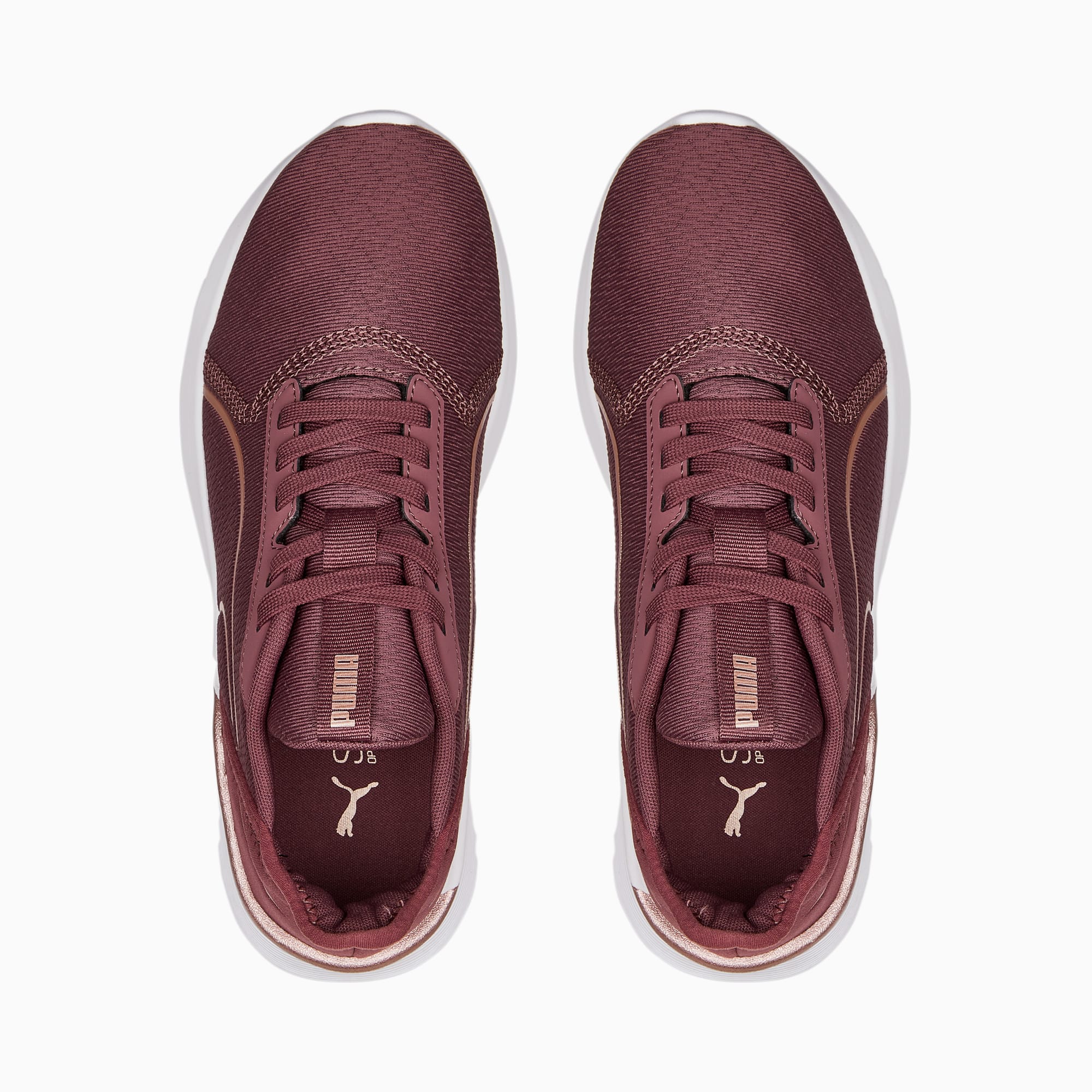 Remedie Metallic Training Shoes Women Dusty Plum Rose Gold PUMA
