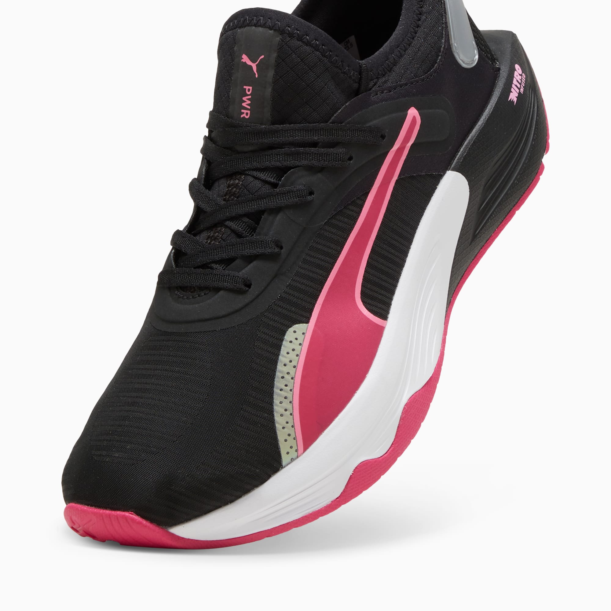Puma black training shoes discount