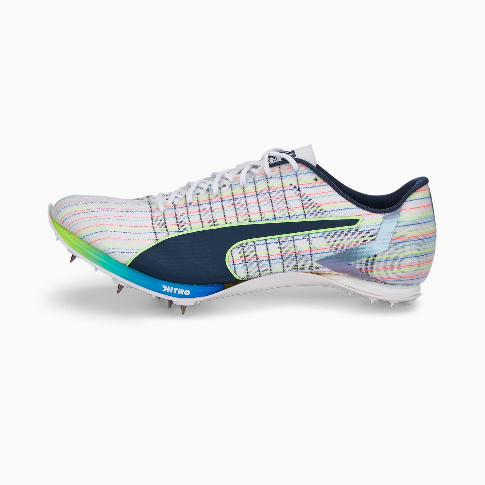 evoSPEED TOKYO NITRO JUMP Track and Field Spikes | White-Spellbound-Green | PUMA  evoSPEED | PUMA Latvia