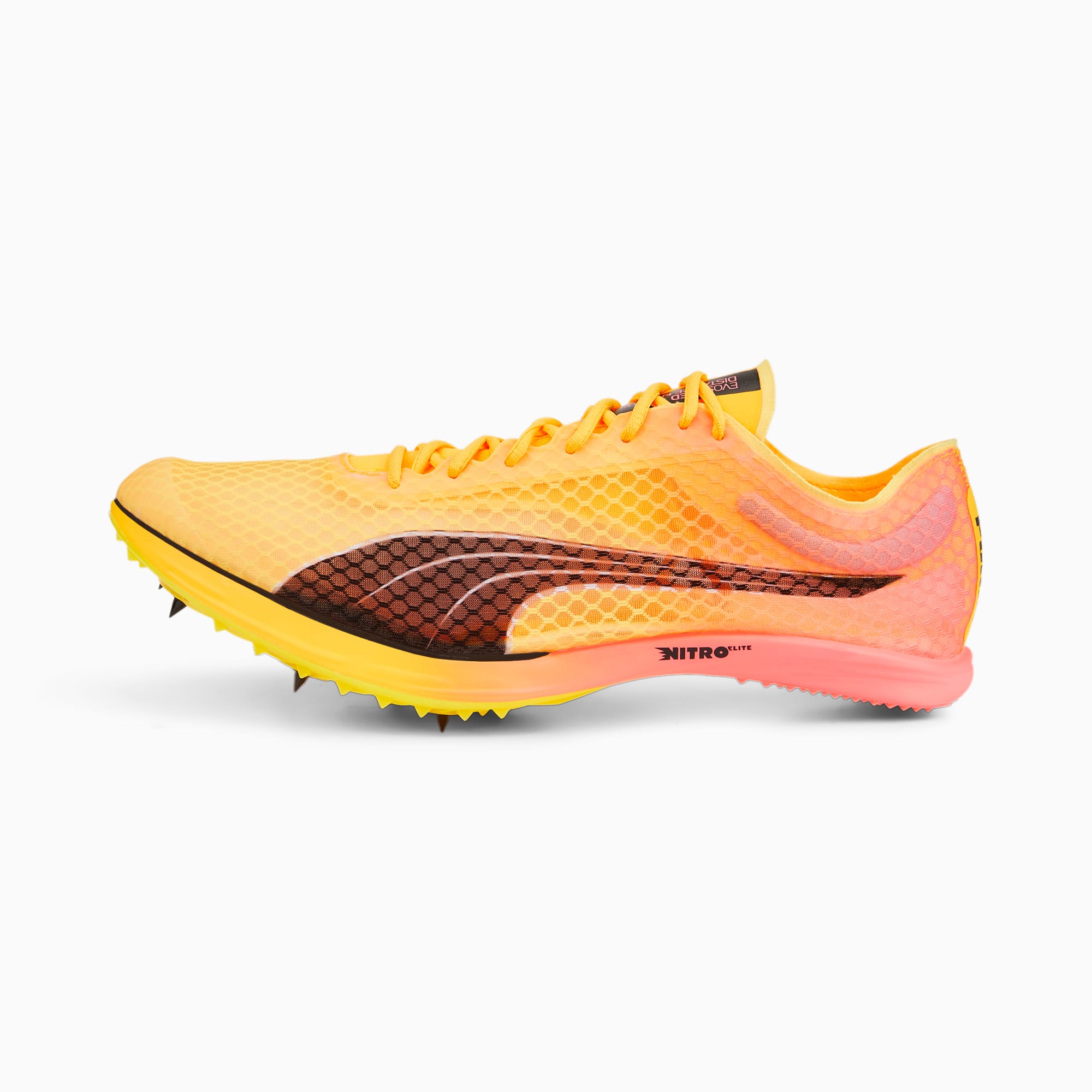 evoSPEED Distance Nitro Elite Track and Field Spikes Sun Stream