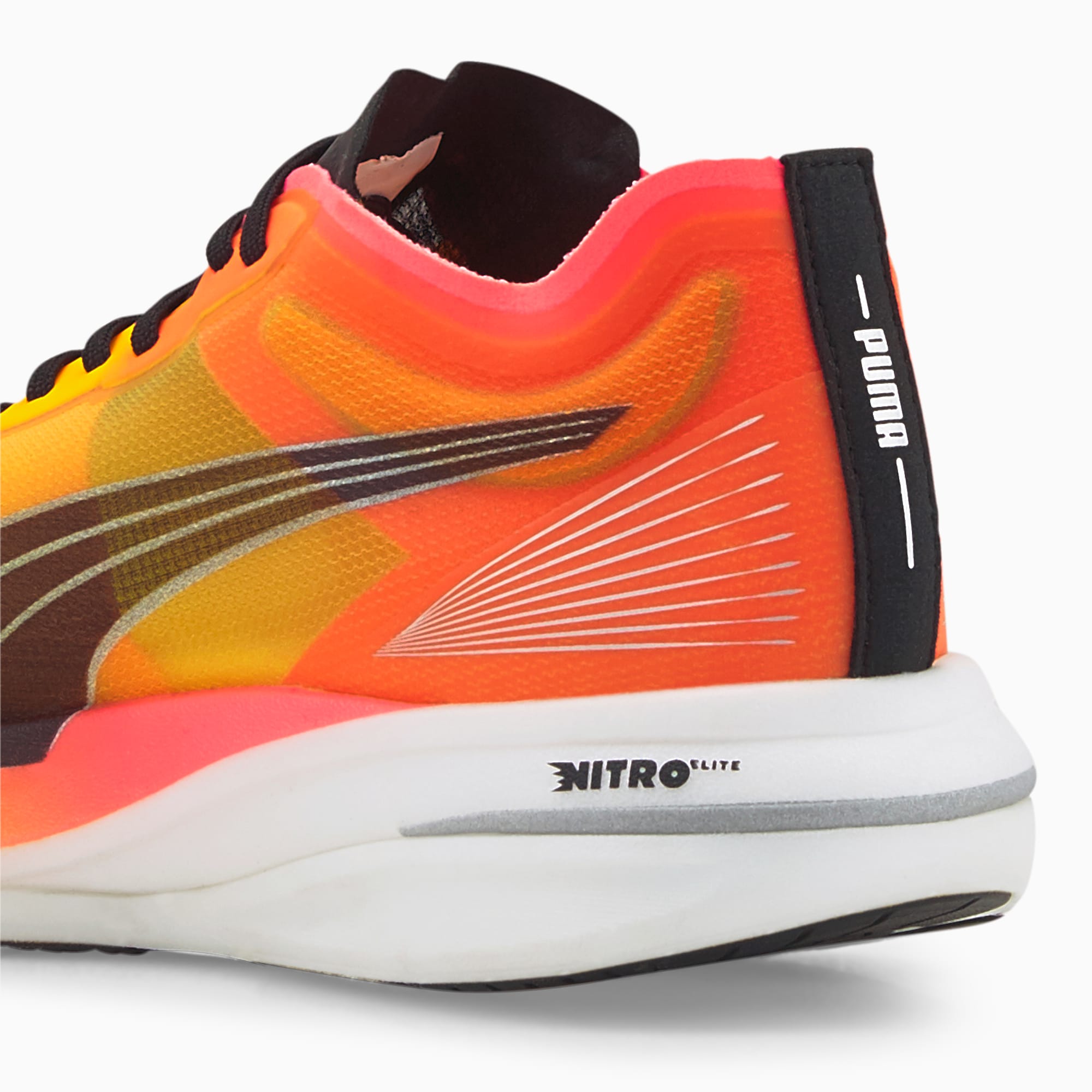 Deviate NITRO™ Elite Fireglow Running Shoes Men | PUMA NITRO