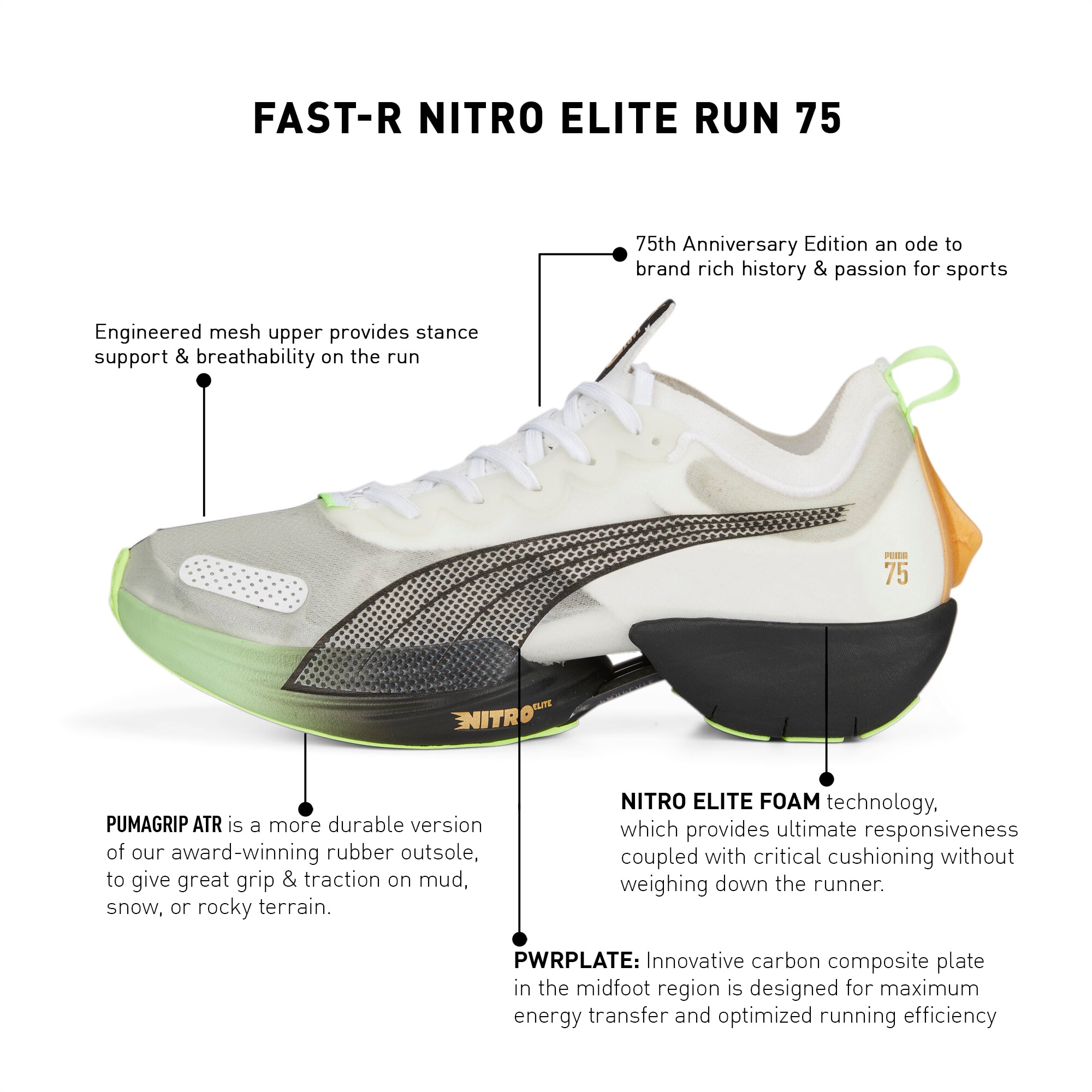 Puma mesh running shoes best sale