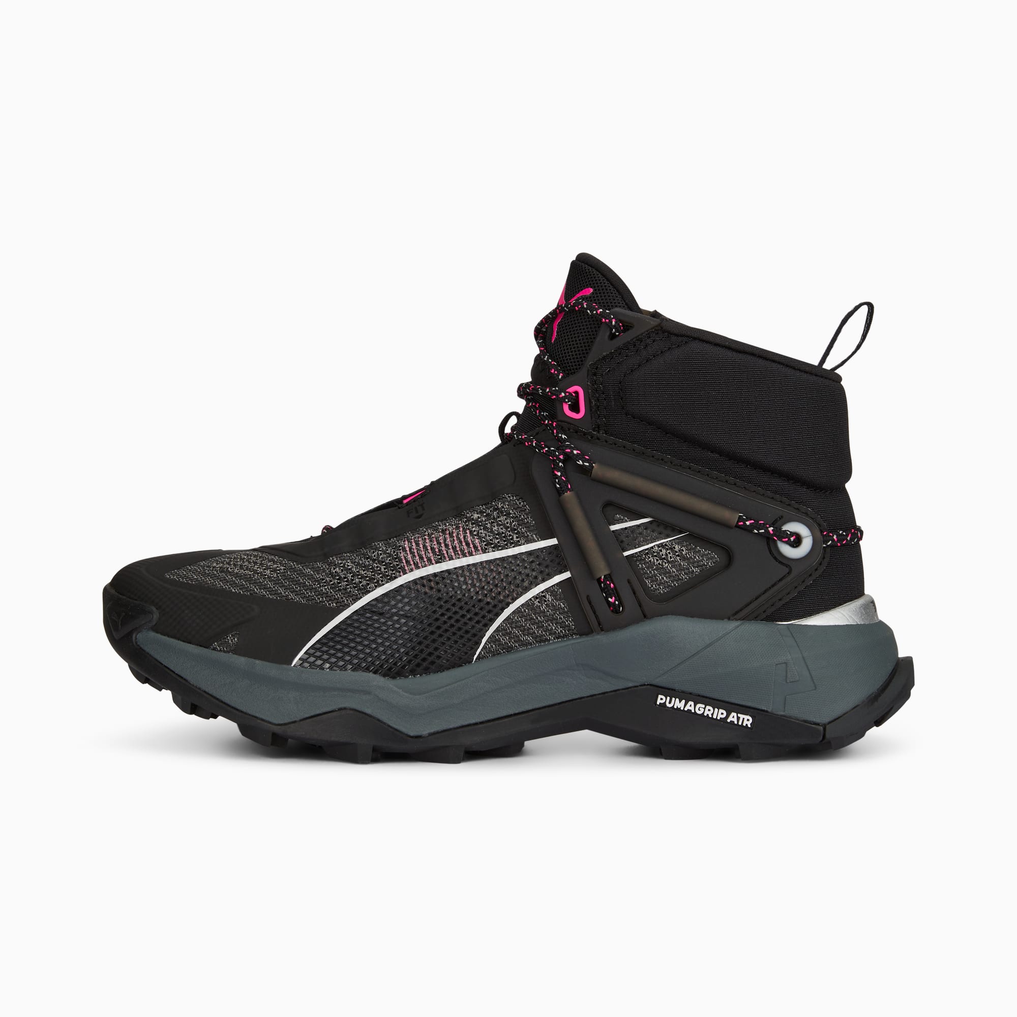 Puma Explore Nitro Mid Women s Hiking Shoes Black Silver Ravish 9