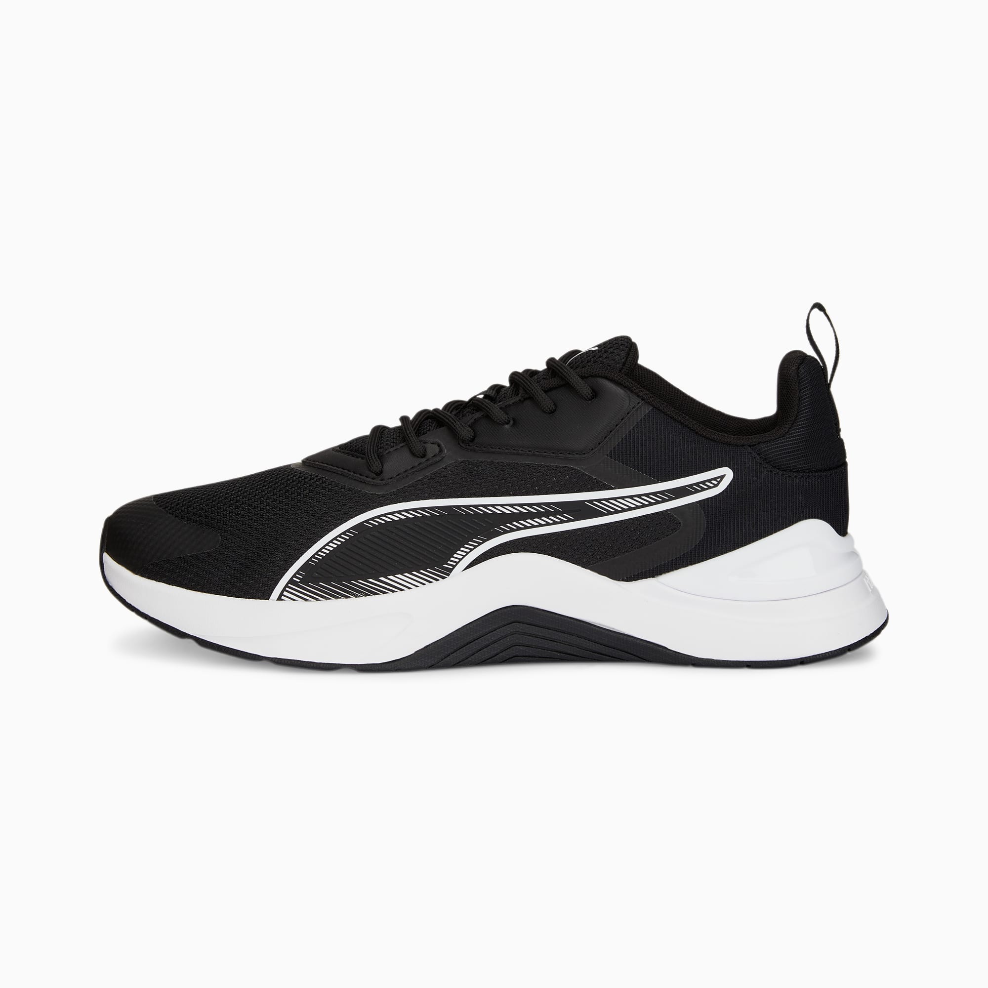 Puma black training shoes store