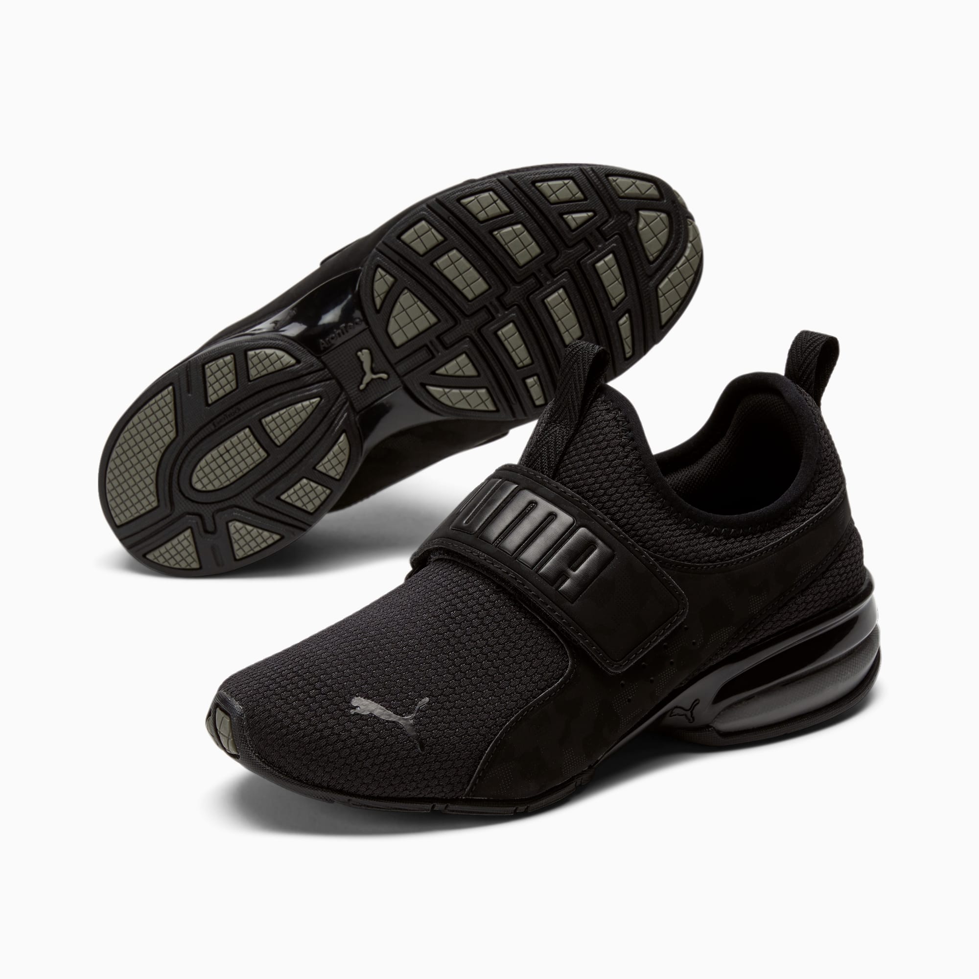 Axelion Slip On Blackout Camo Big Kids Sneakers PUMA