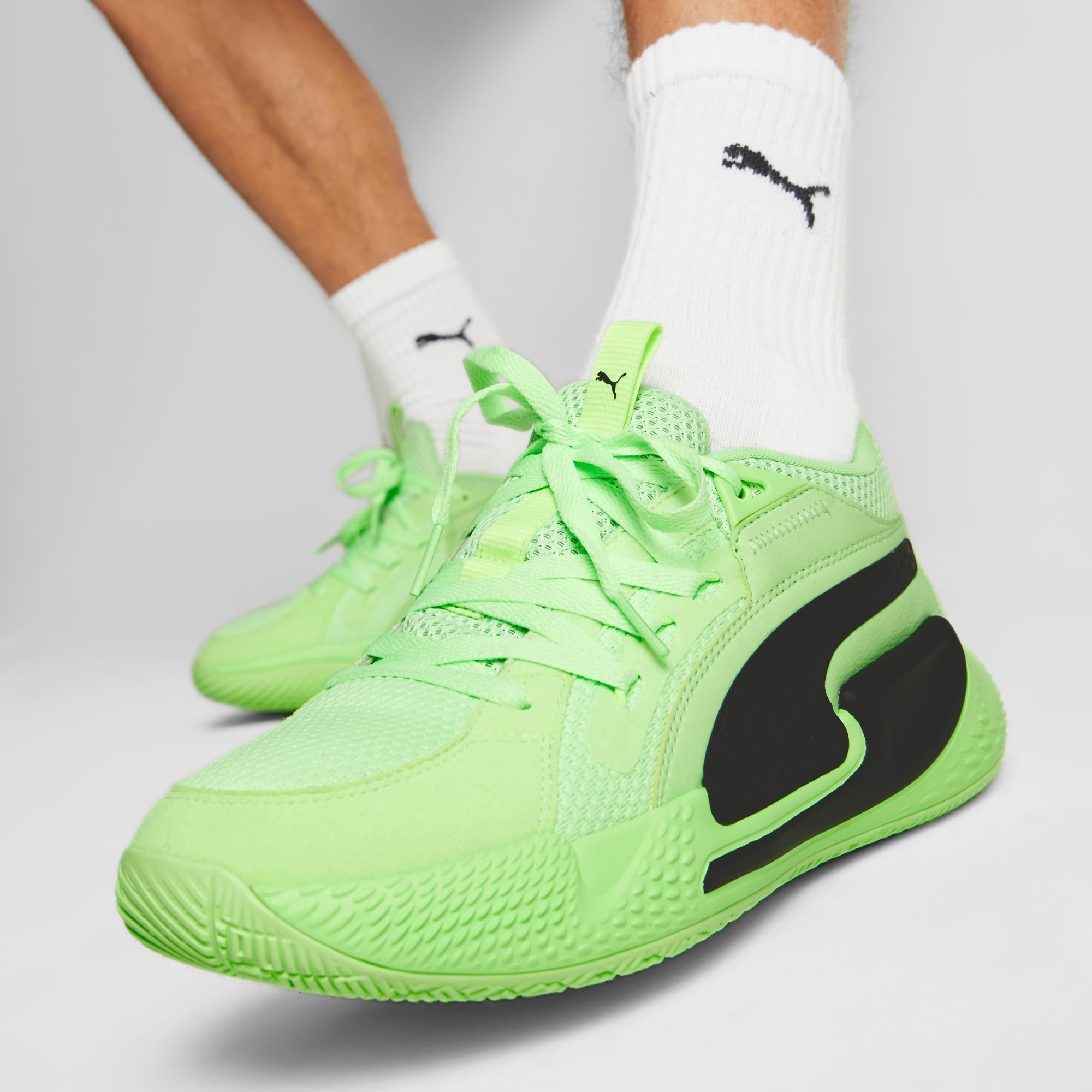 Puma x black on sale scale court platform