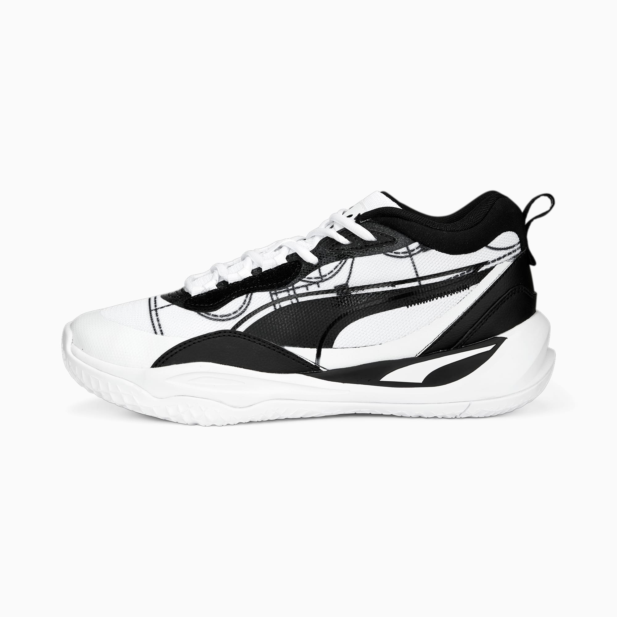 Playmaker Courtside Shoes | PUMA White-PUMA Black | PUMA Shopback x PUMA | PUMA