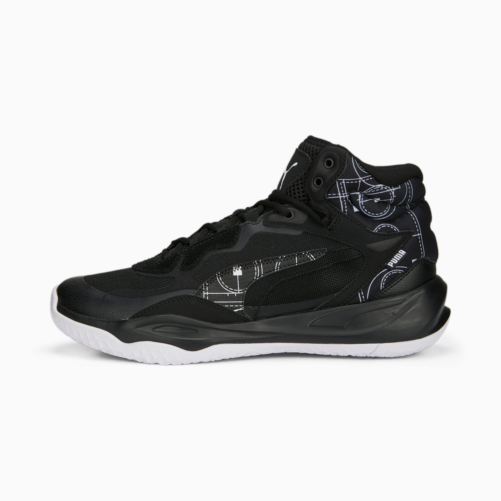 Black puma basketball shoes online