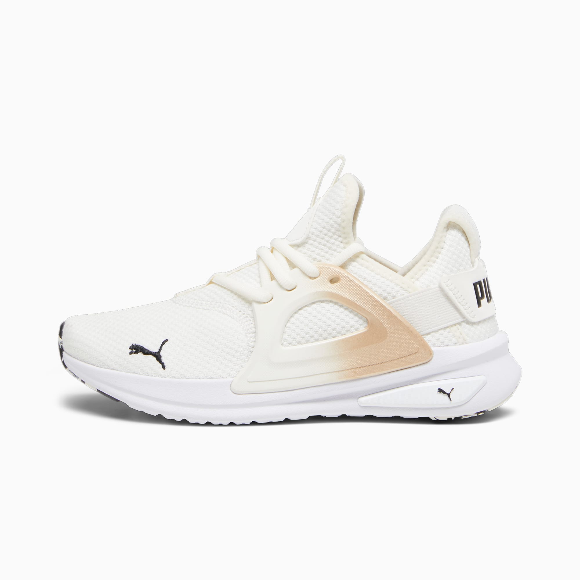 Softride Enz Evo Molt Met Women s Running Shoes Warm White PUMA Gold PUMA Black PUMA SHOP ALL PUMA PUMA