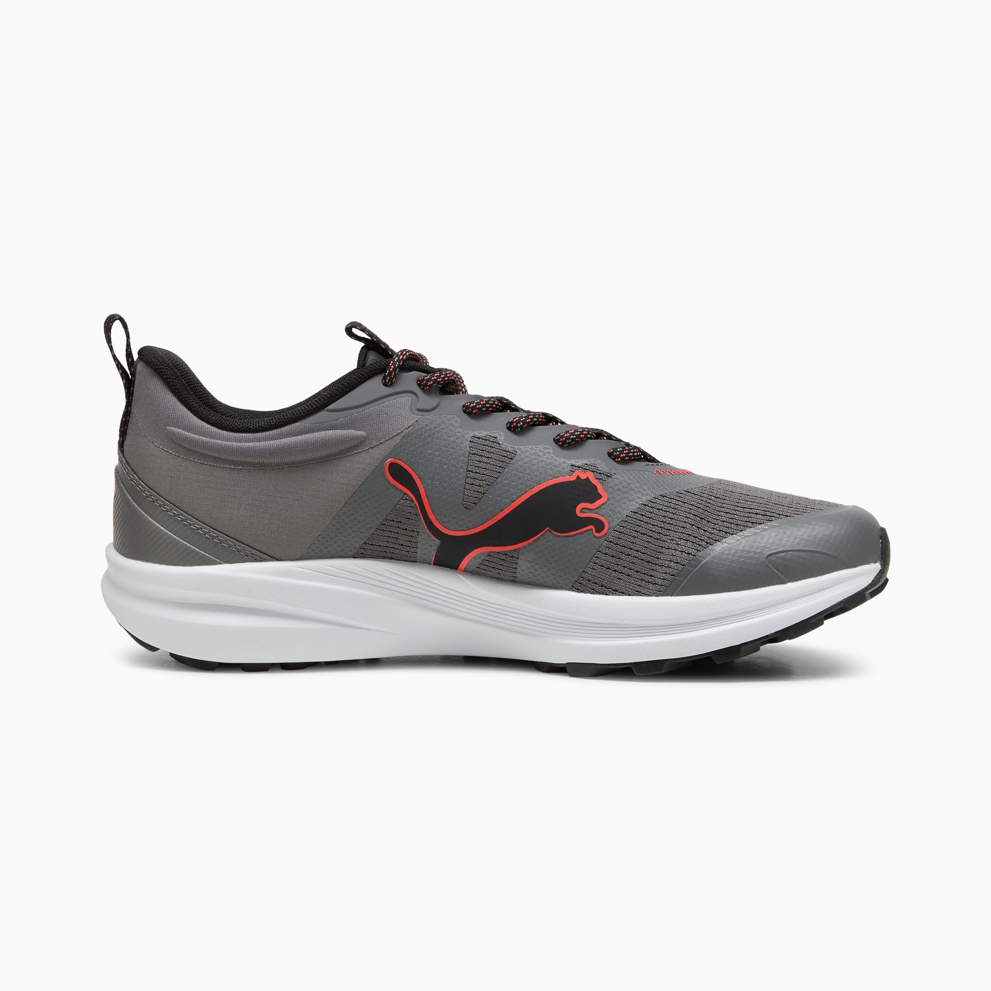 Redeem Pro Trail Running Shoes in Cool Dark Gray Black Active Red Size 6 by PUMA