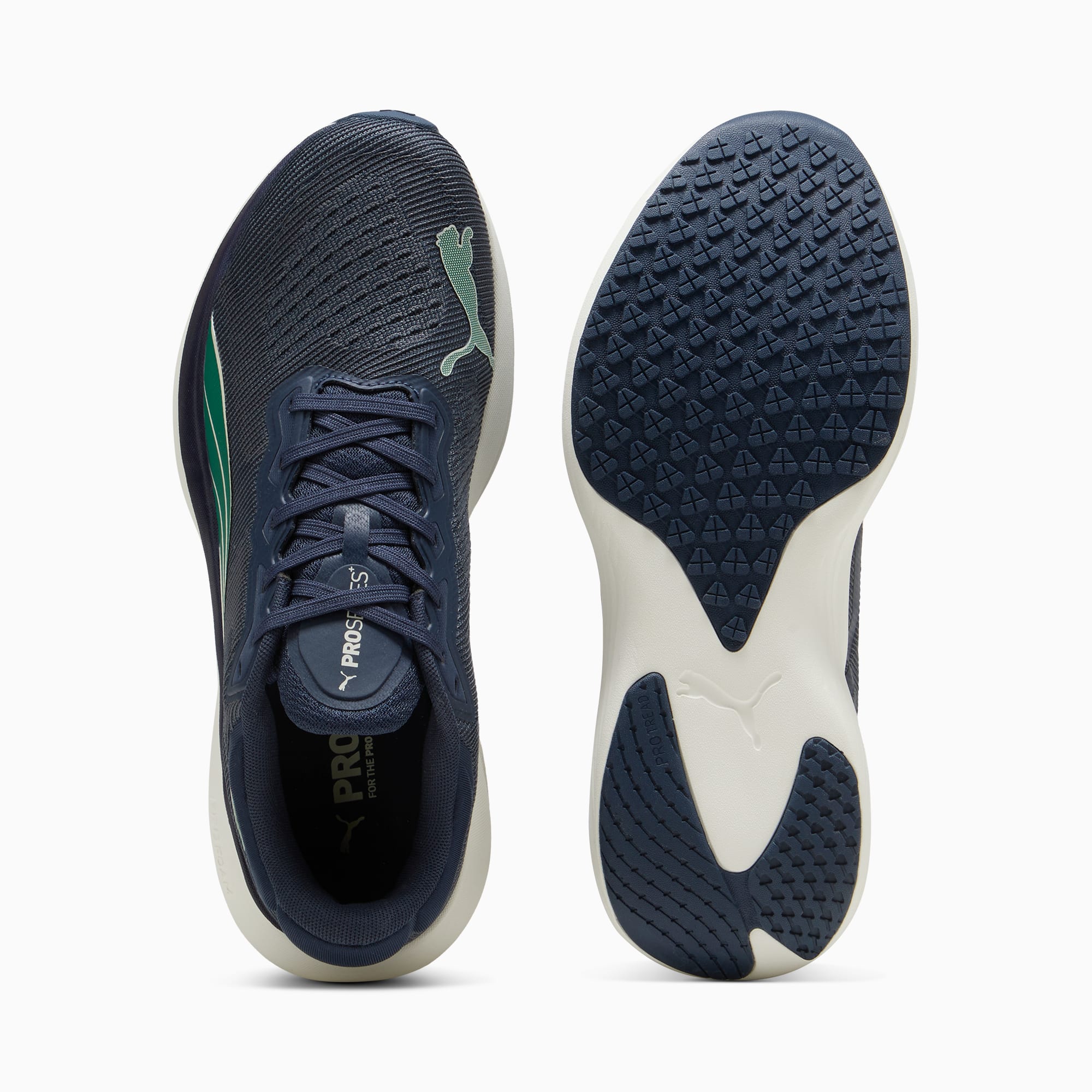 Puma navy blue running shoes outlet