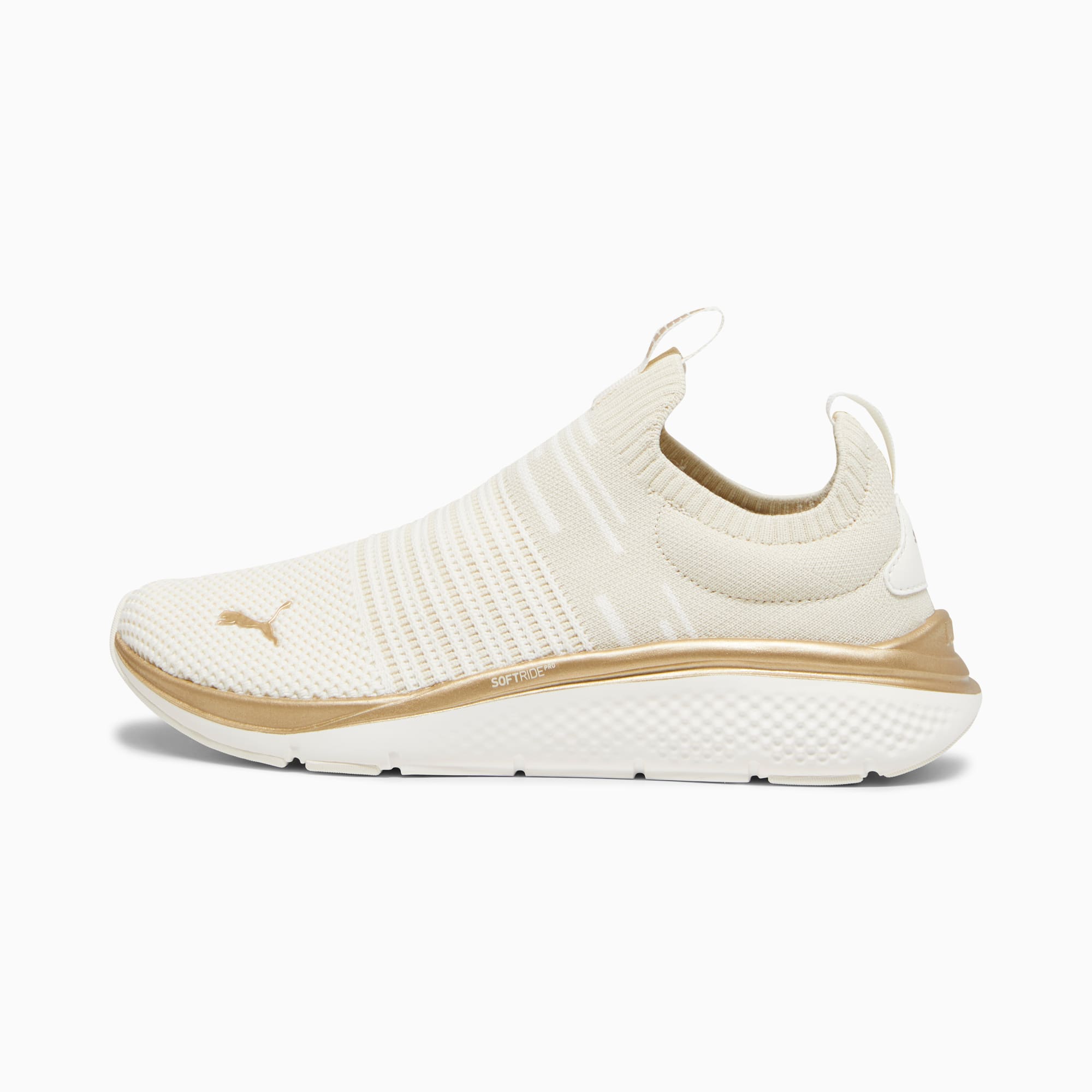 Puma sneakers womens white and gold sale