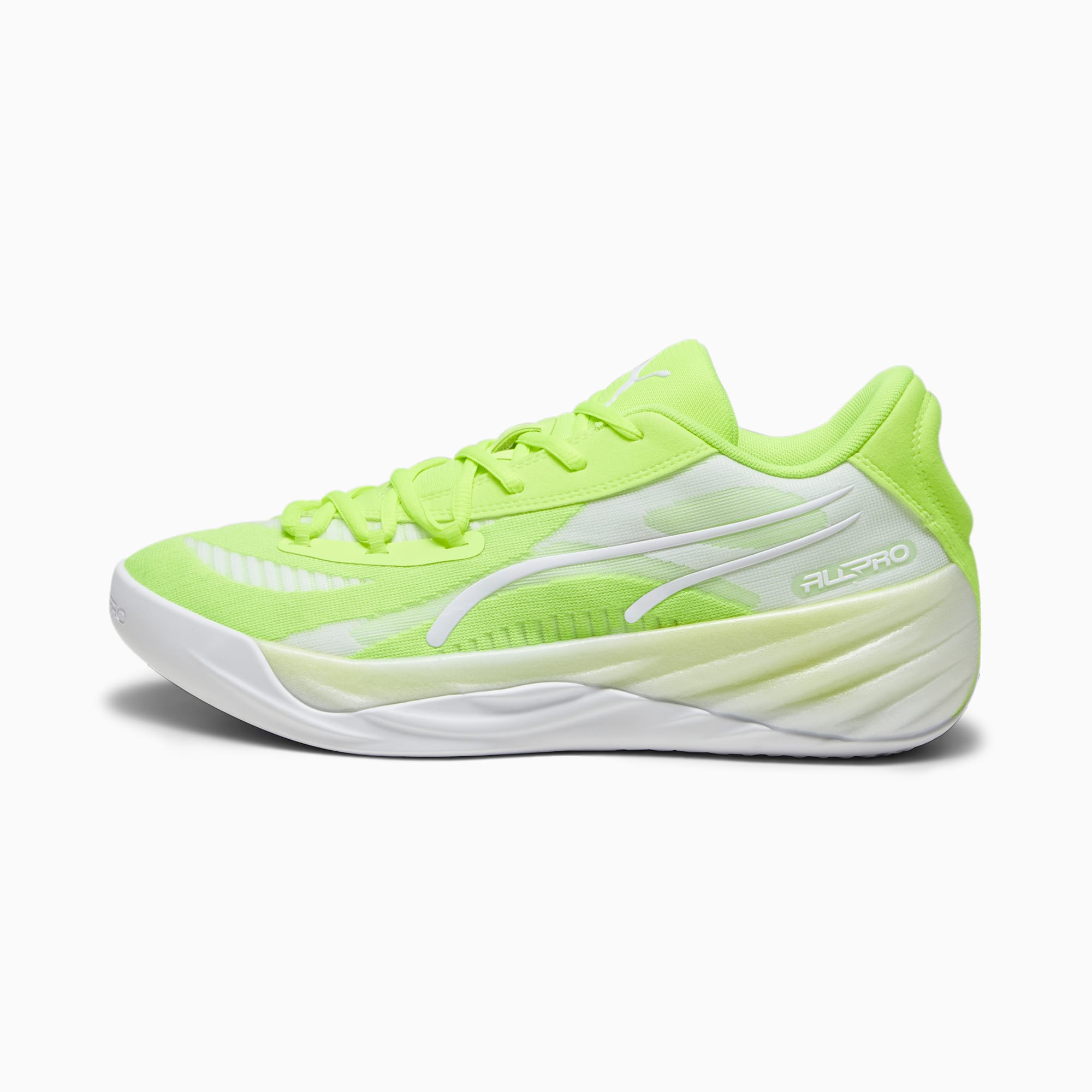 All-Pro NITRO Unisex Basketball Shoes | Lime Squeeze-PUMA White | PUMA ...