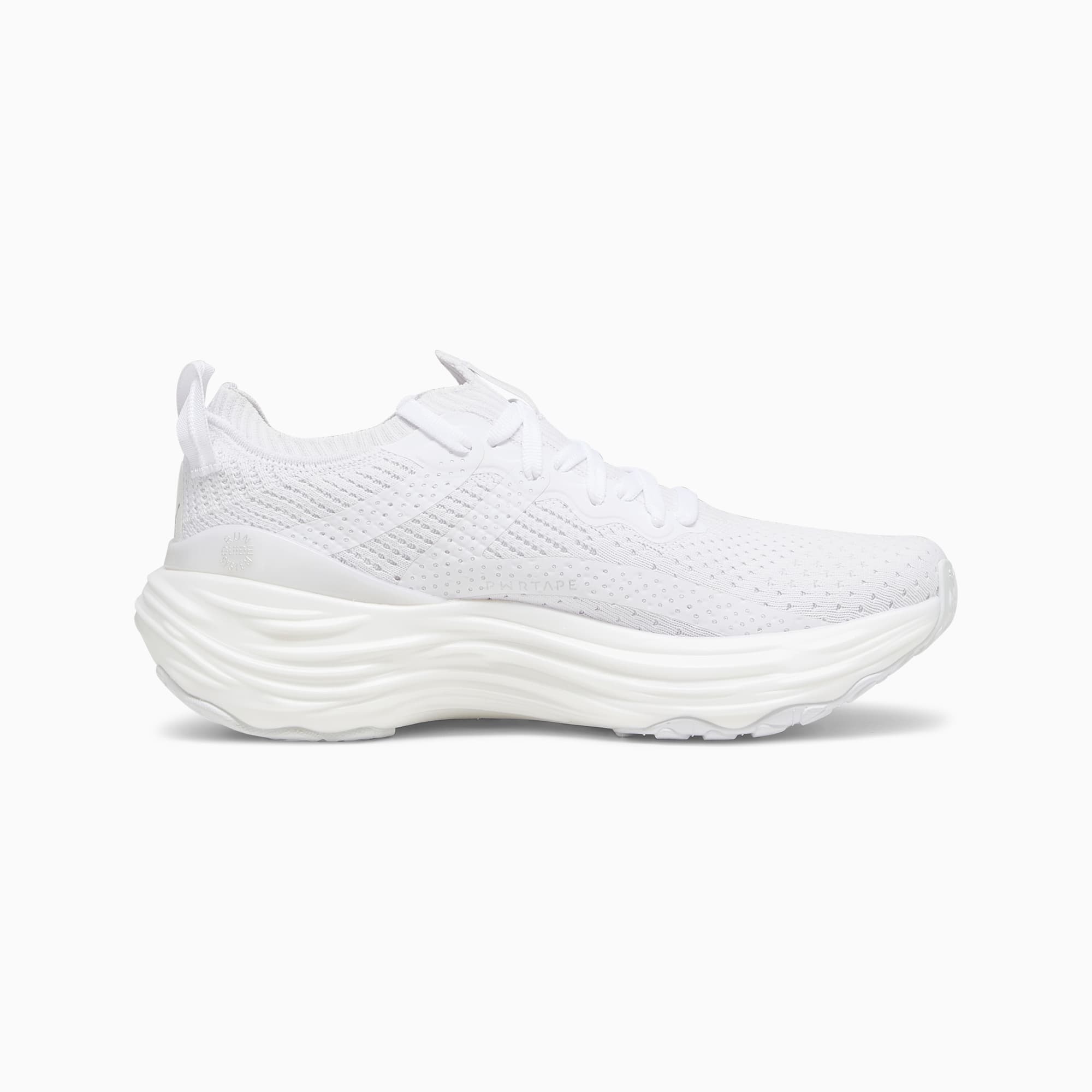 Puma ForeverRun Nitro Knit Women s Running Shoes White Feather Grey 9.5