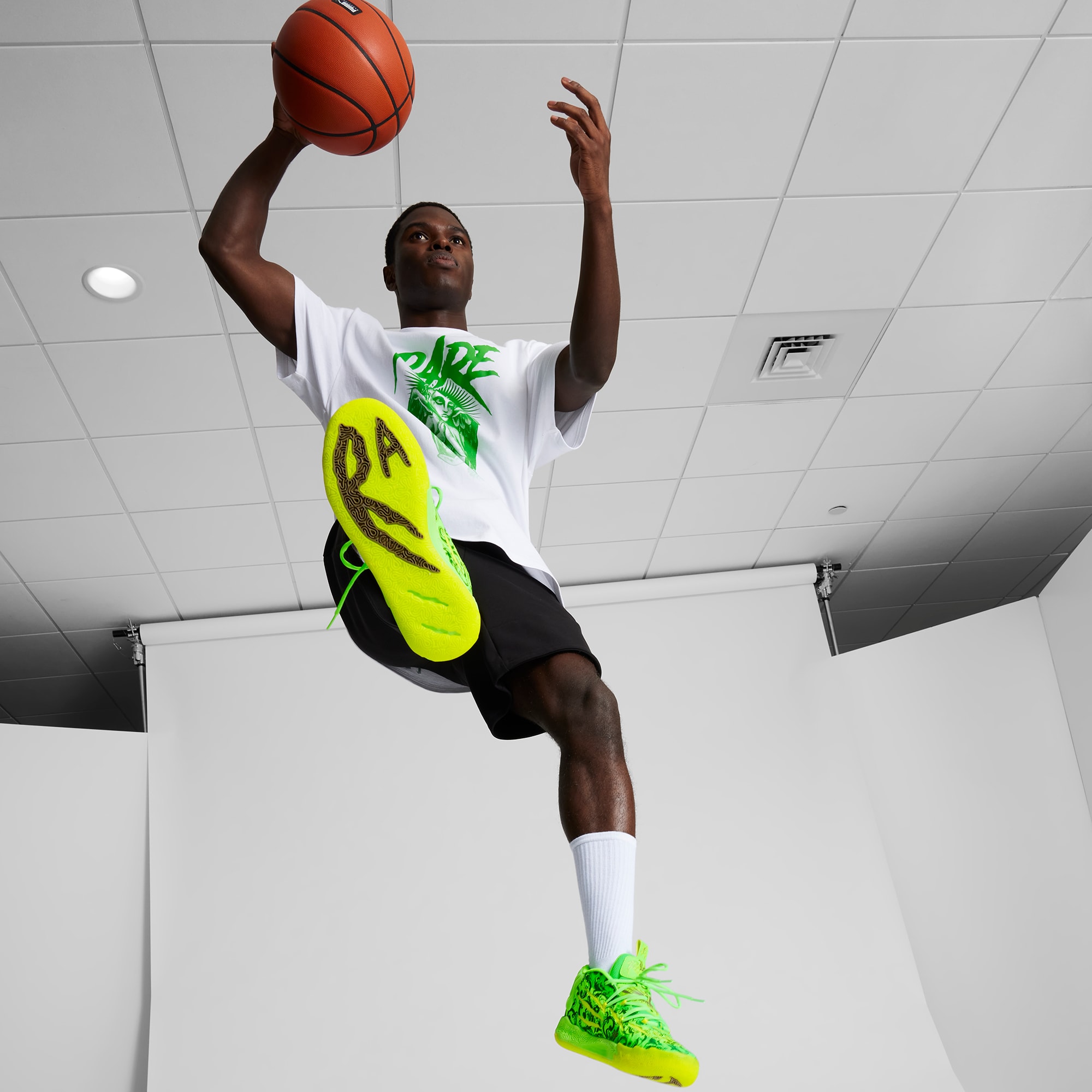 Puma basketball shoes on feet 2025