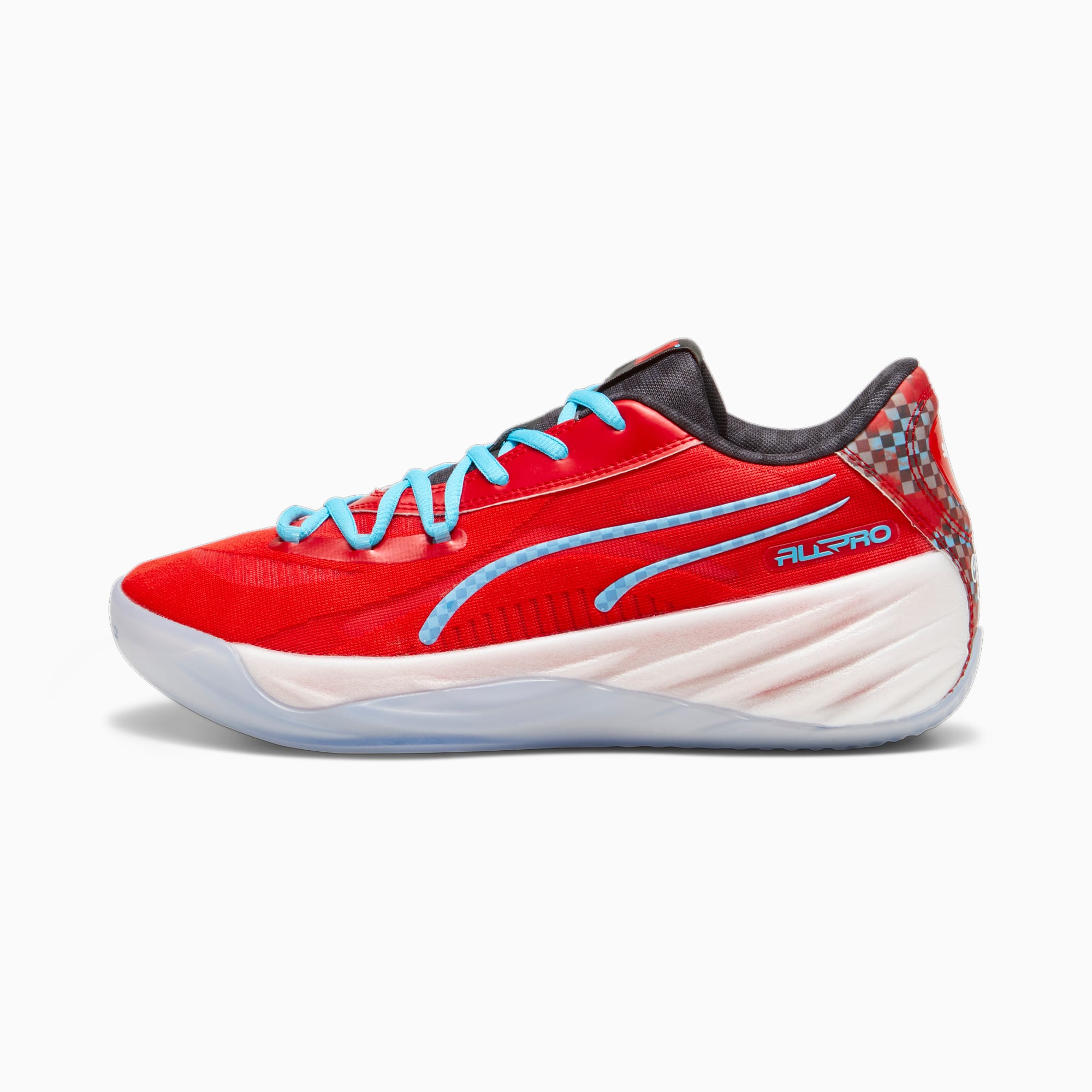 All-Pro NITRO Scoot Basketball Sneakers | For All Time Red-Bright Aqua ...