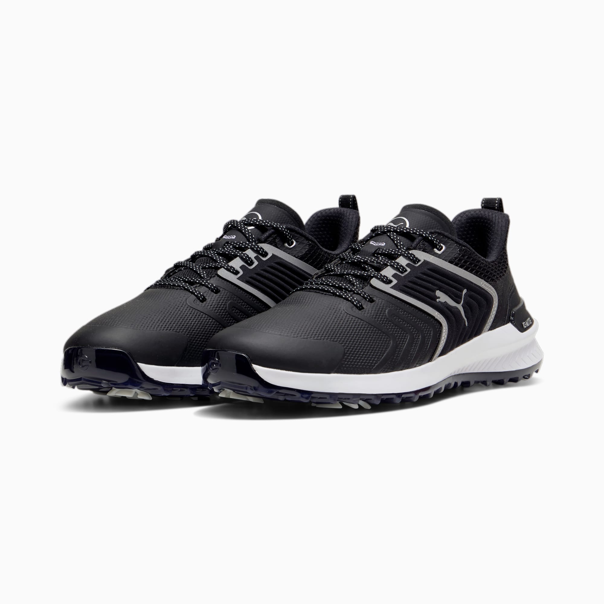 IGNITE Innovate Men's Golf Shoes, PUMA Black-PUMA White, large