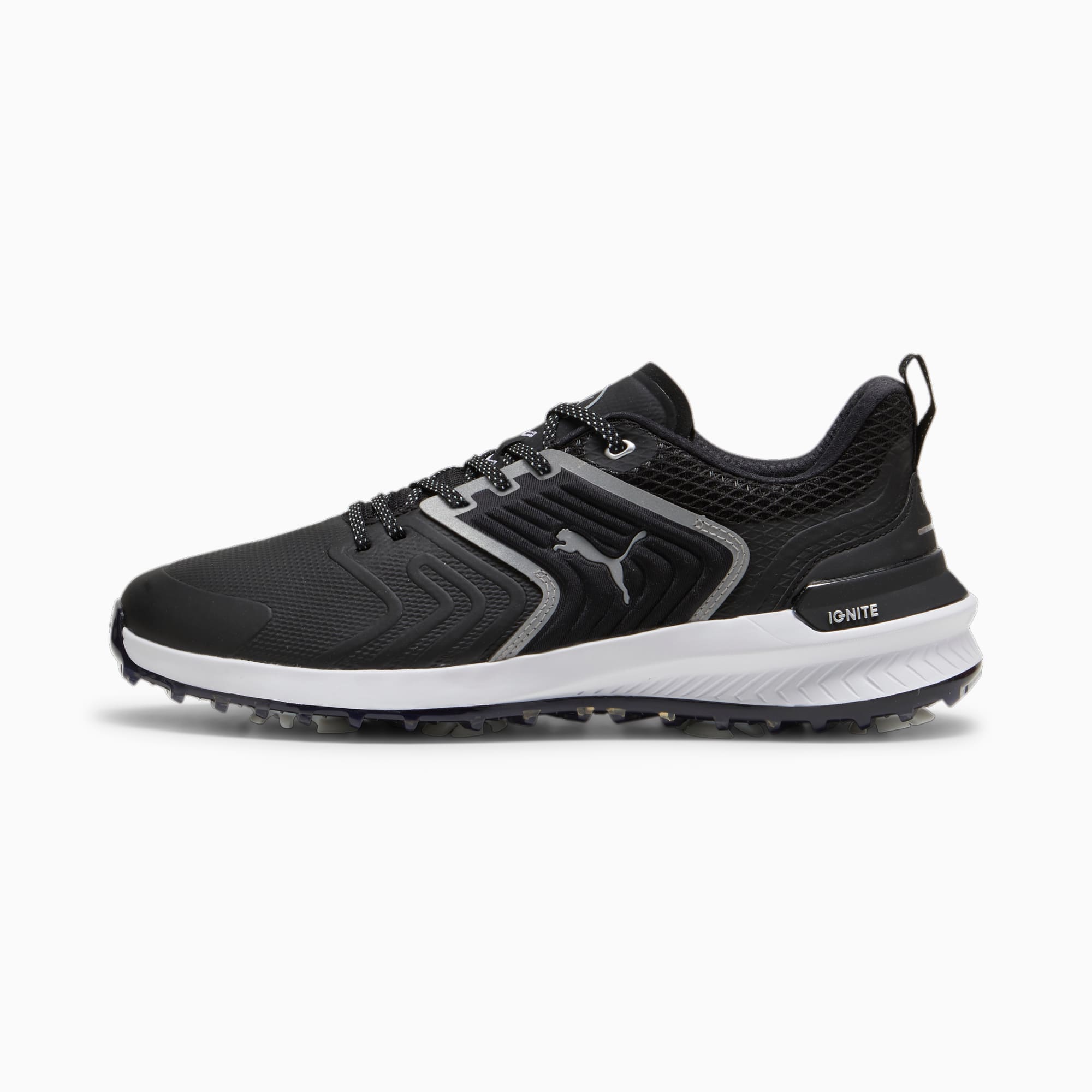 IGNITE Innovate Men's Golf Shoes, PUMA Black-PUMA White, large