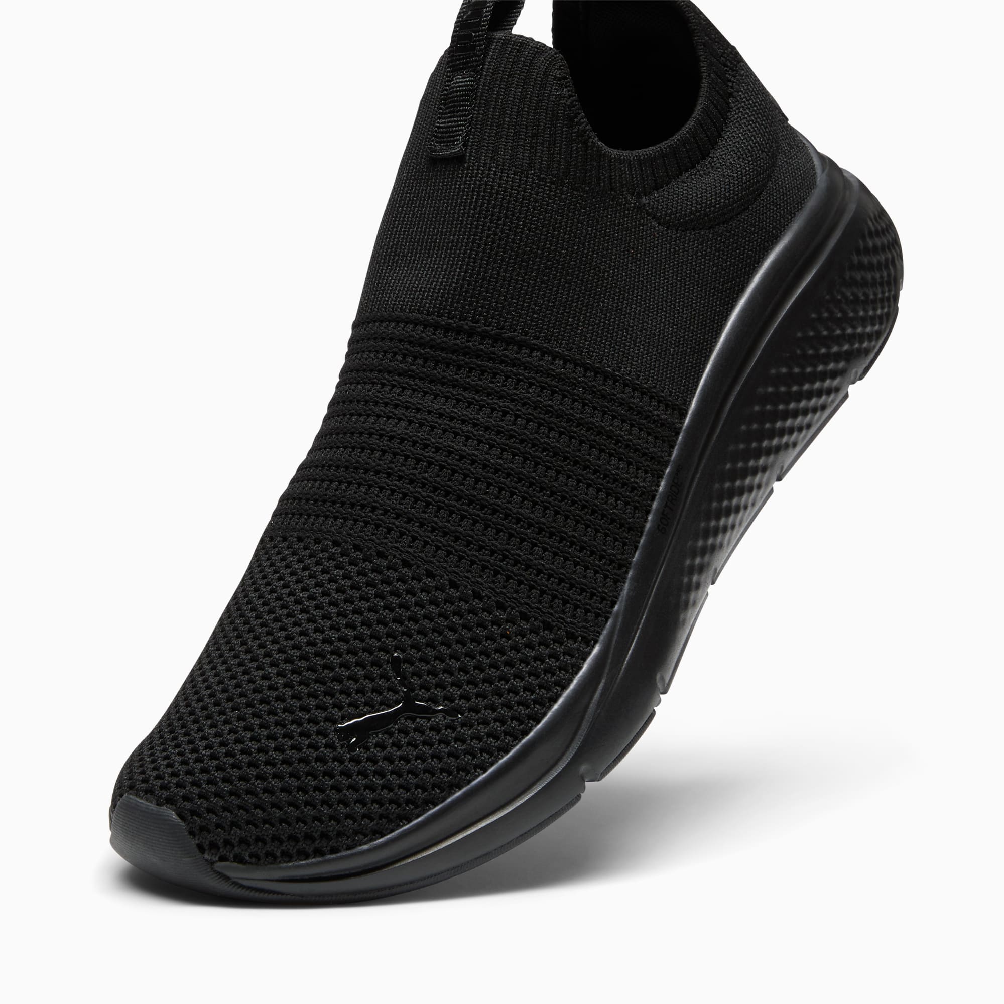 Nike black and white slip ons 2025
