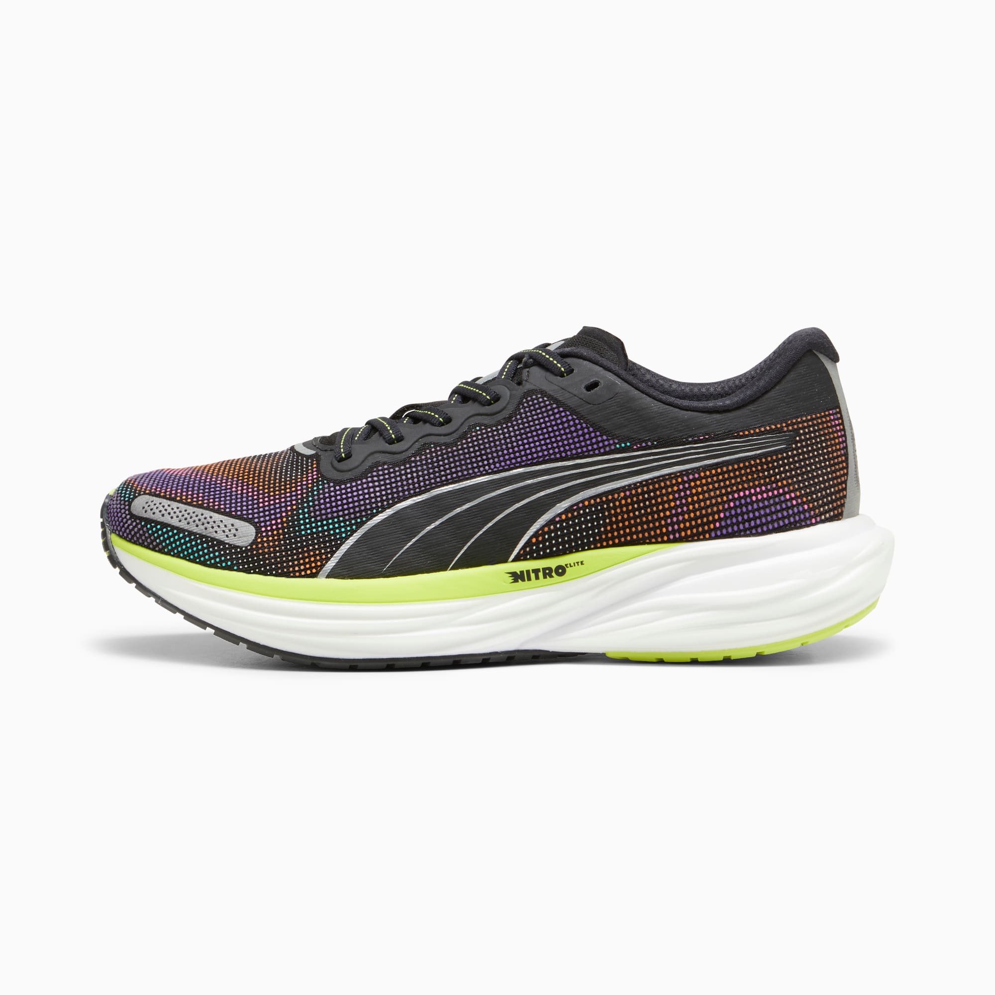 Puma mens shoes black and top white