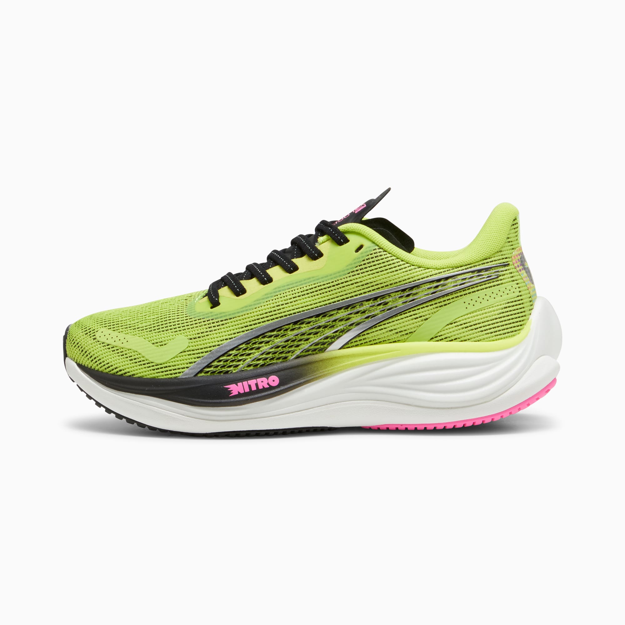 Puma pink and new arrivals green shoes