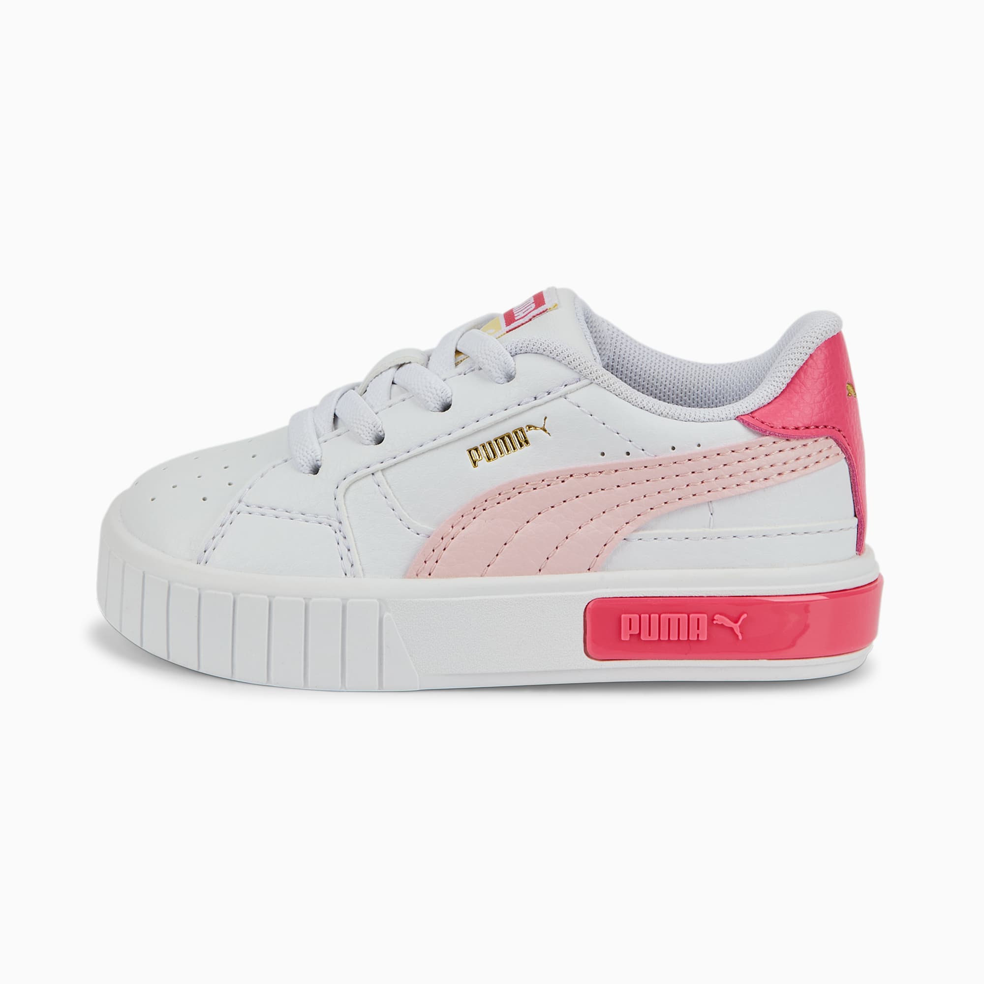 Puma cali white and pink cheap trainers